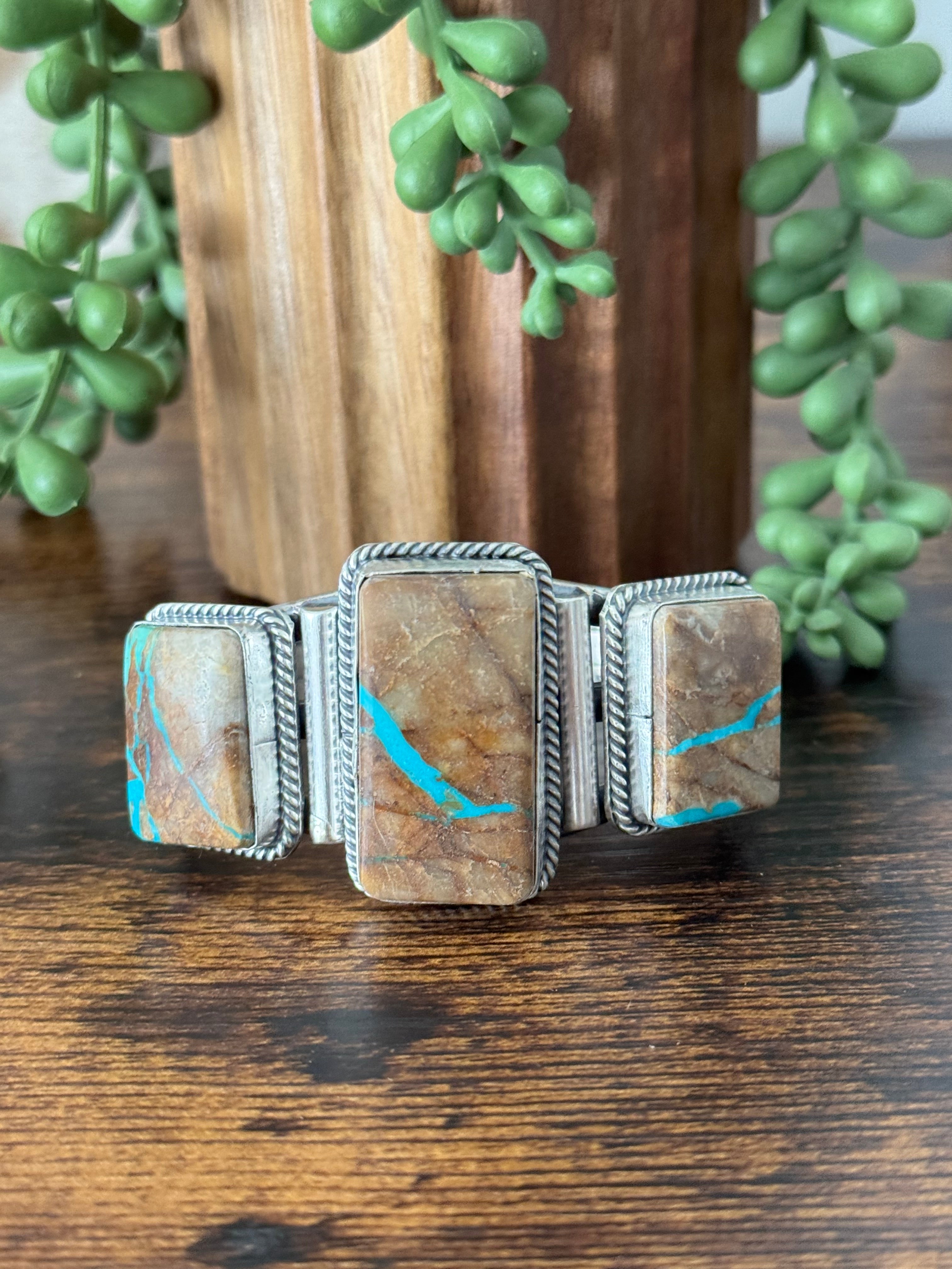 Jon Nelson Boulder Turquoise & Sterling Silver Cuff Bracelet