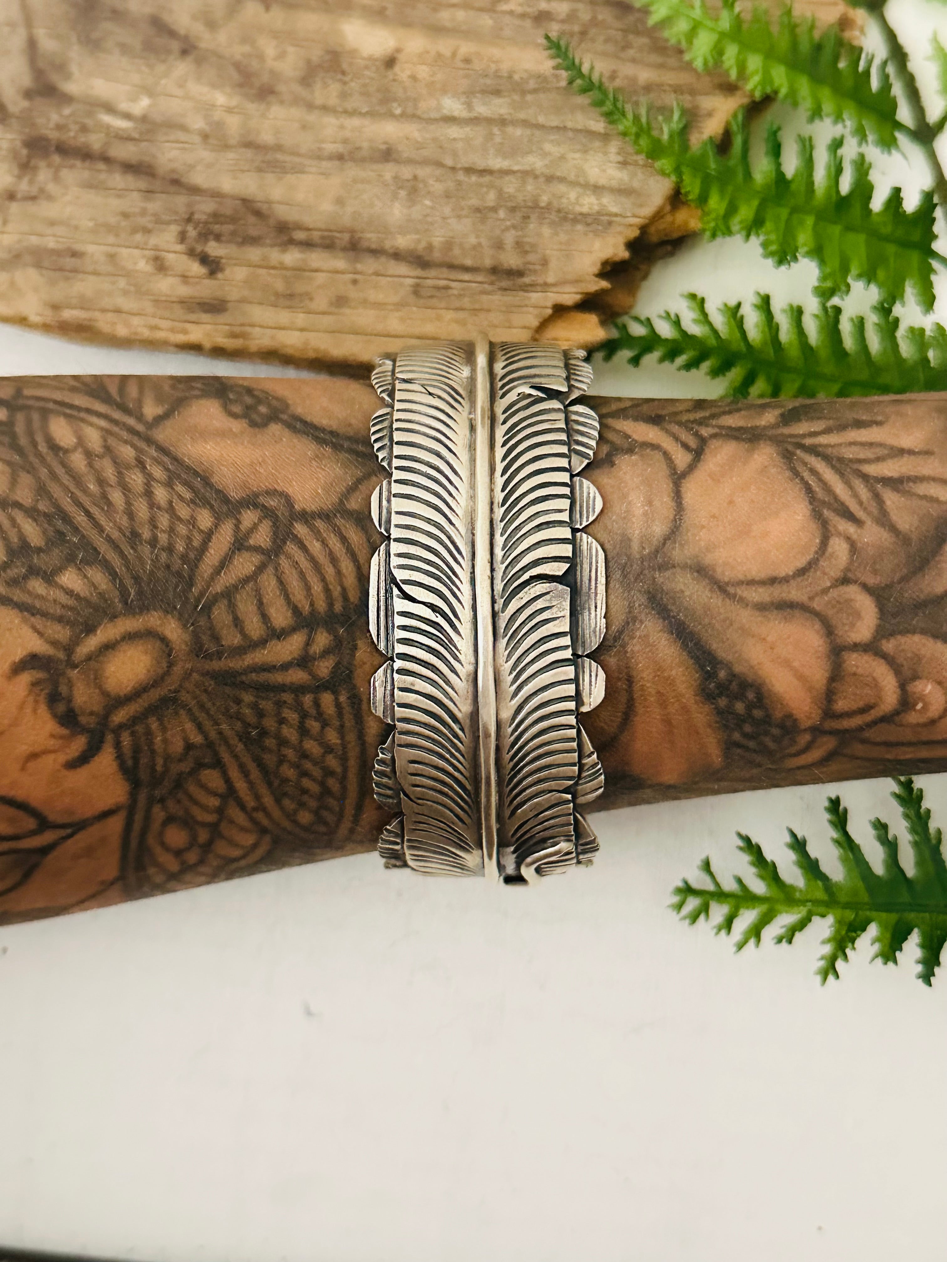 Navajo Made Sterling Silver Cuff Bracelet