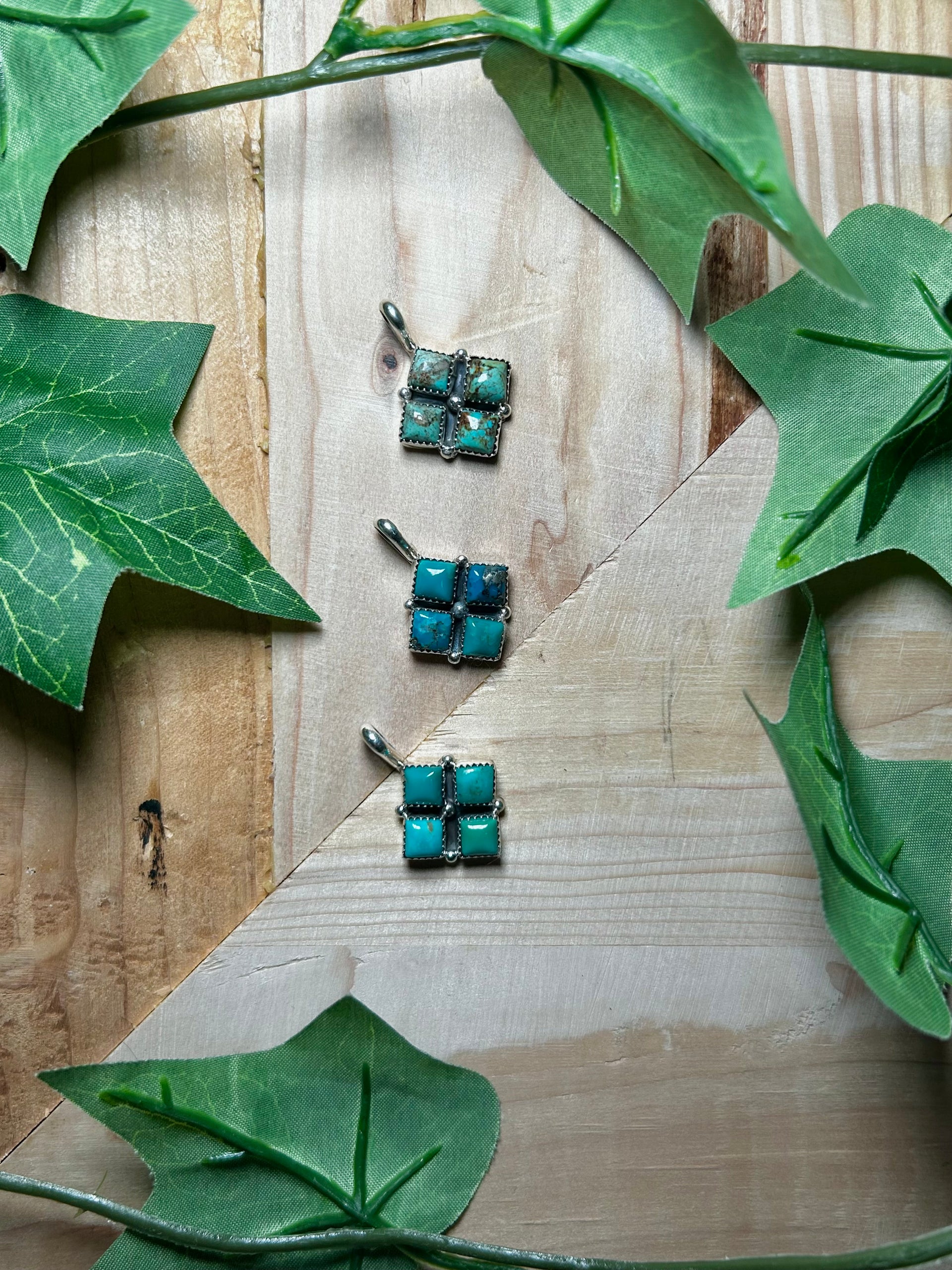 Annie Spencer Kingman Turquoise & Sterling Silver Pendant