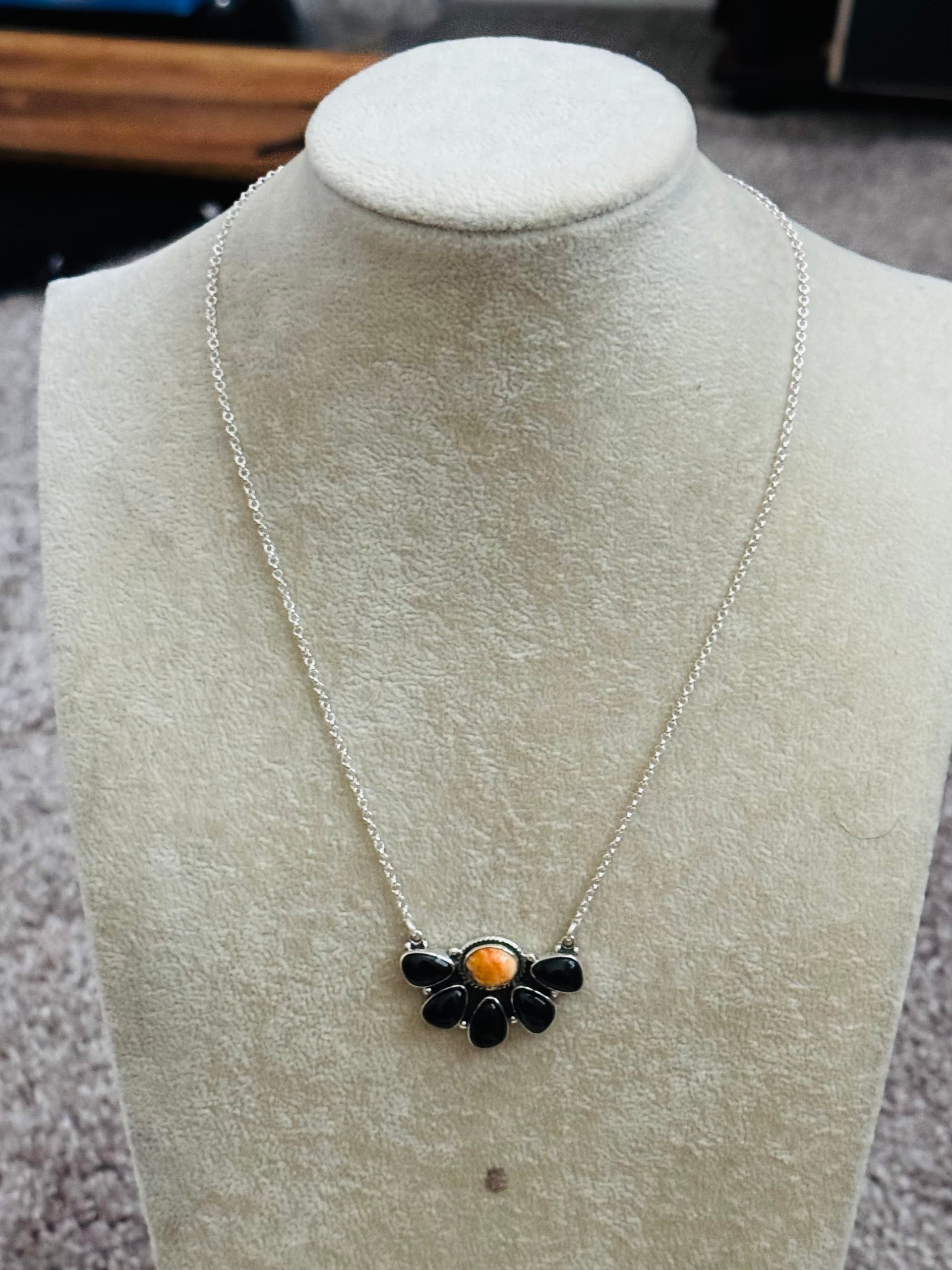 Southwest Made Multi Stone & Sterling Silver Necklace