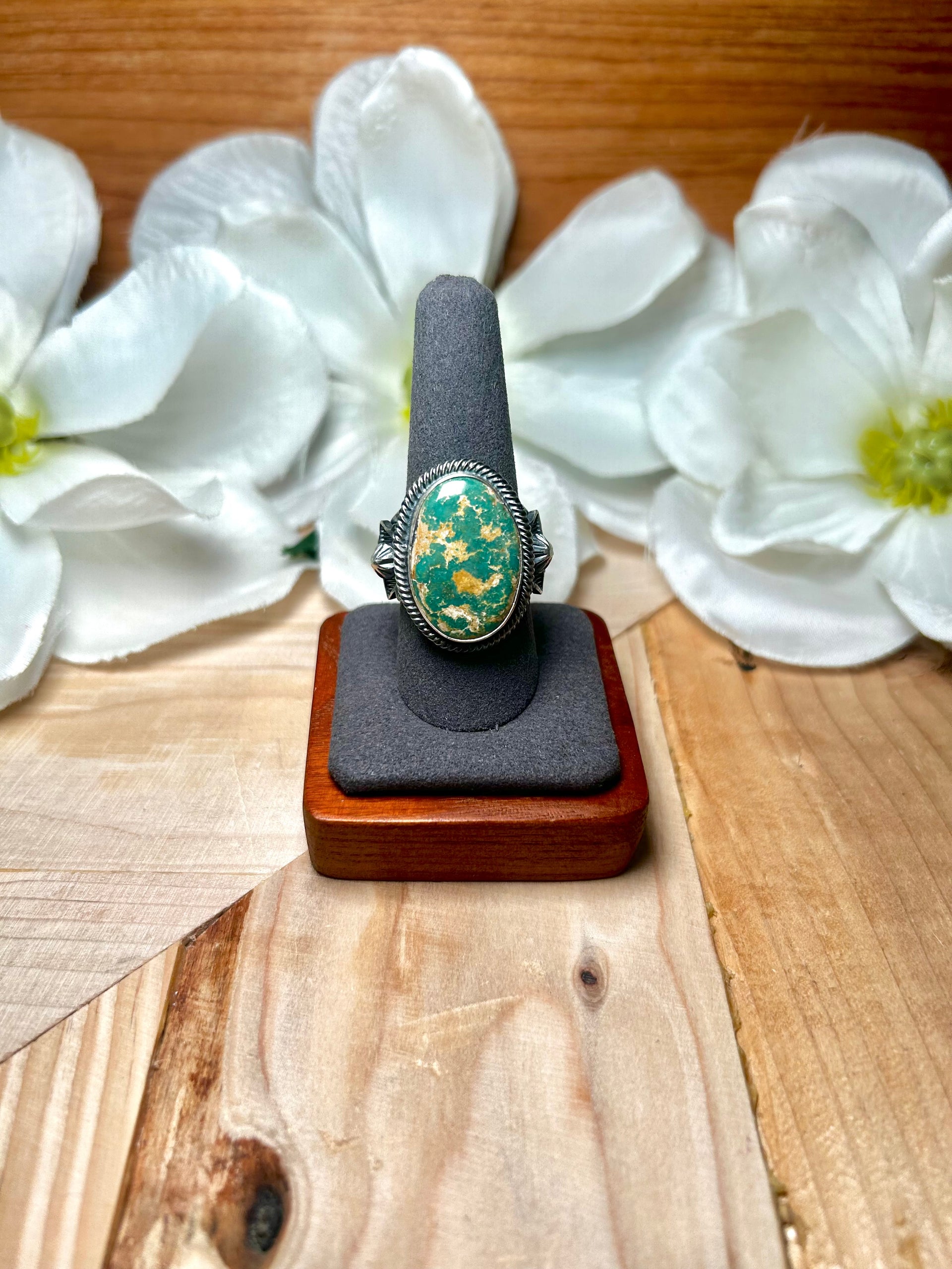 Randy Boyd Royston Turquoise & Sterling Silver Ring Size 9.25