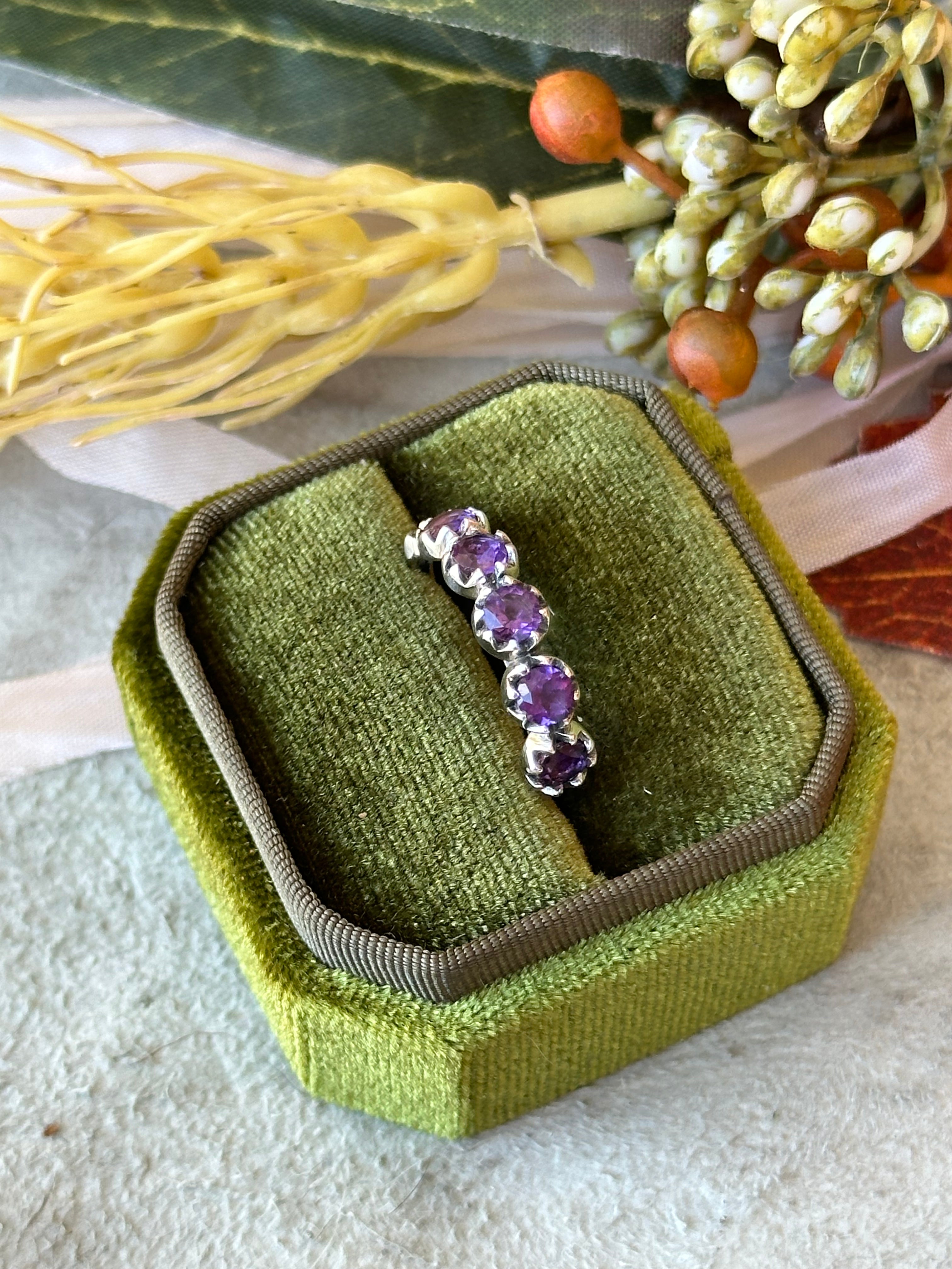 Southwest Handmade Amythyst & Sterling Silver Ring