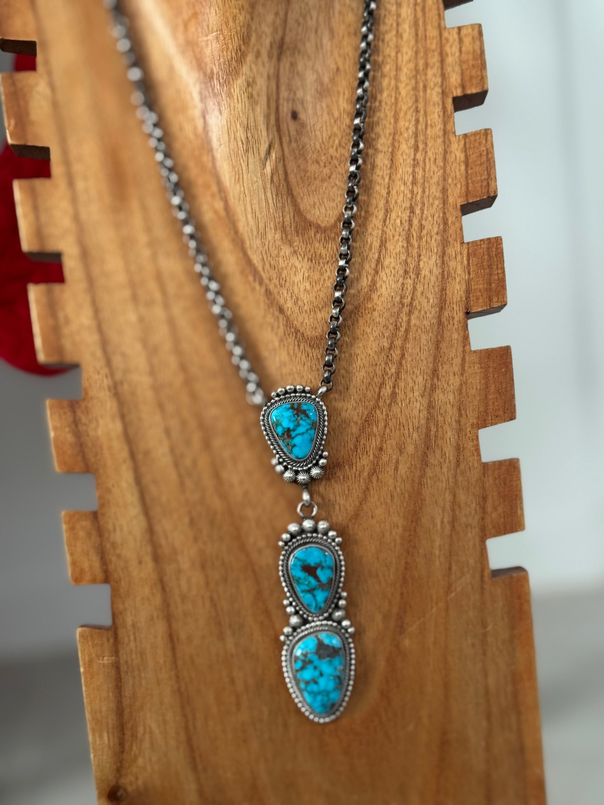 Tom Lewis Sonoran Mountain Turquoise & Sterling Silver Necklace