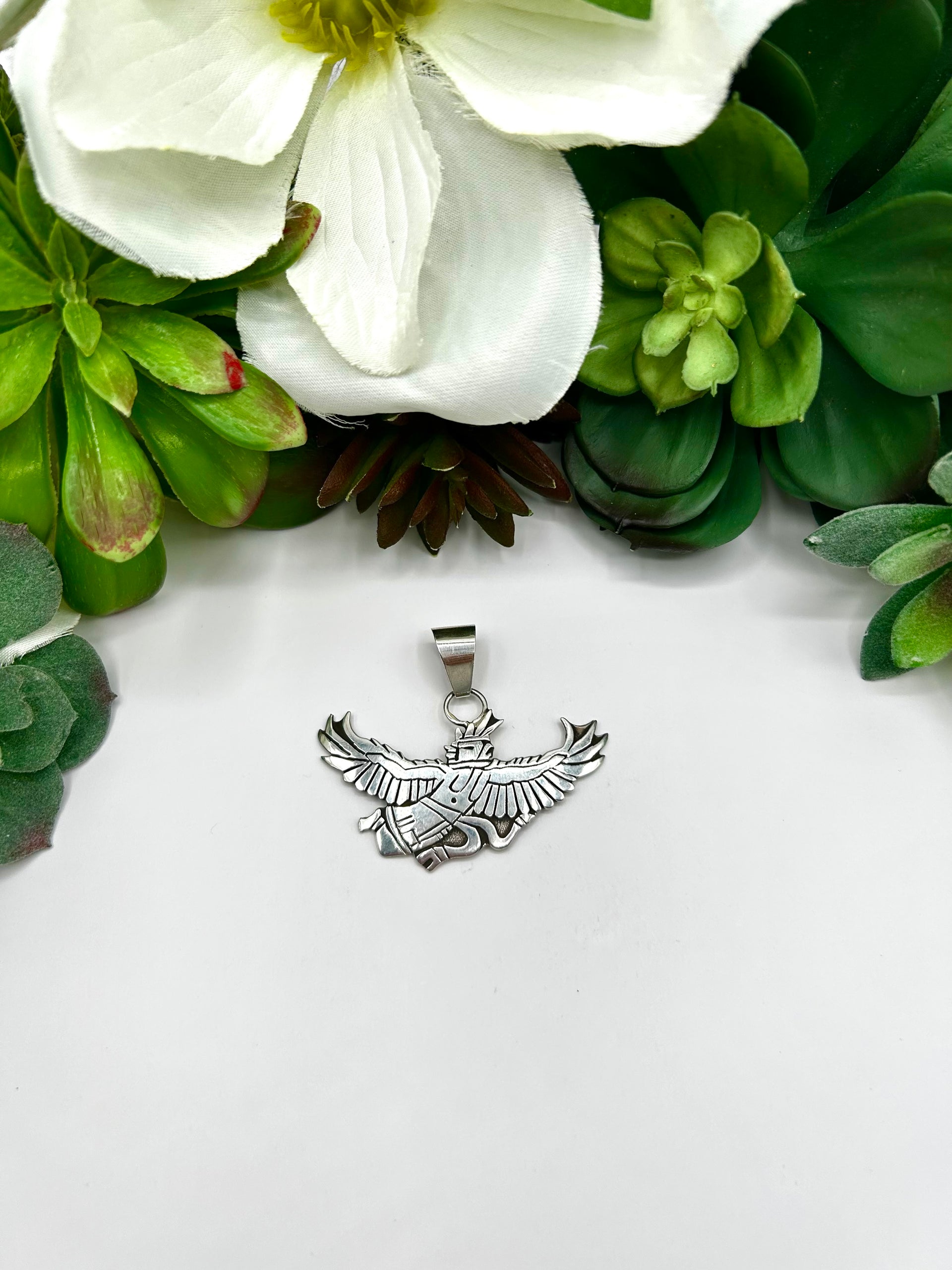 Navajo Made Sterling Silver Pendant