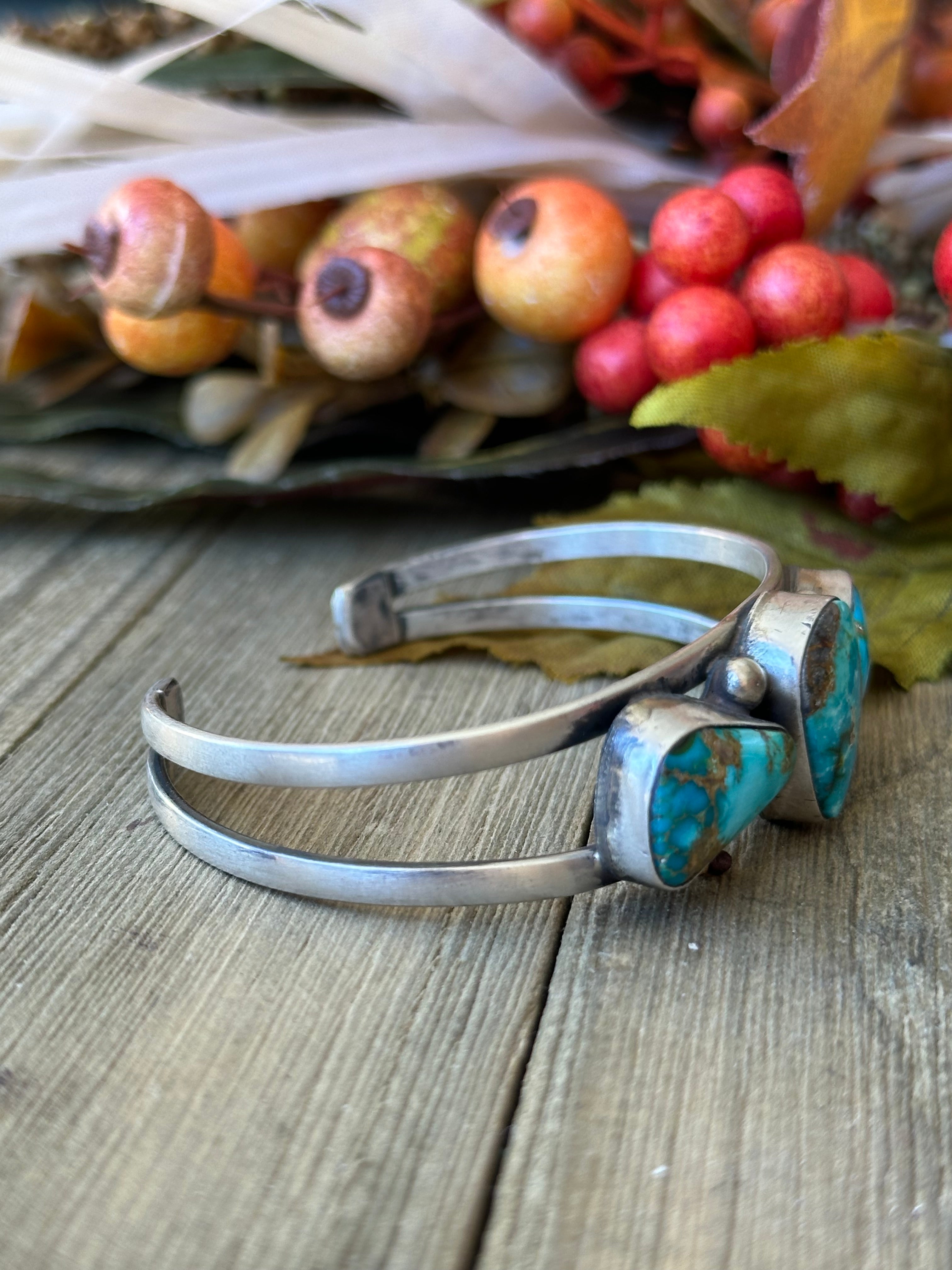 Kathleen Livingston Sonoran Mountain Turquoise & Sterling Silver Cuff Bracelet