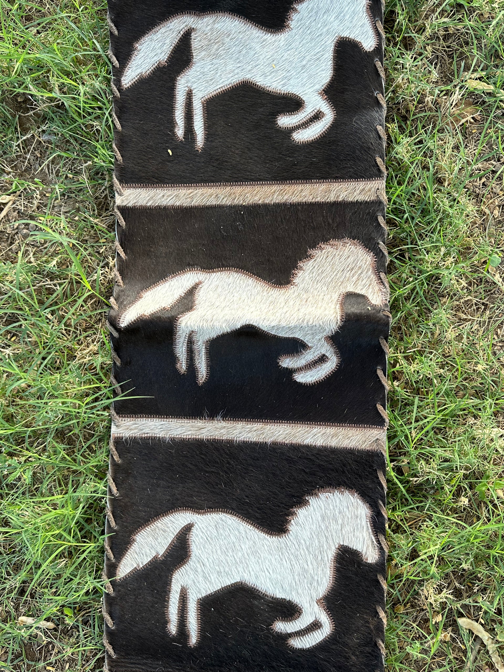Genuine Leather Cowhide Table Runner