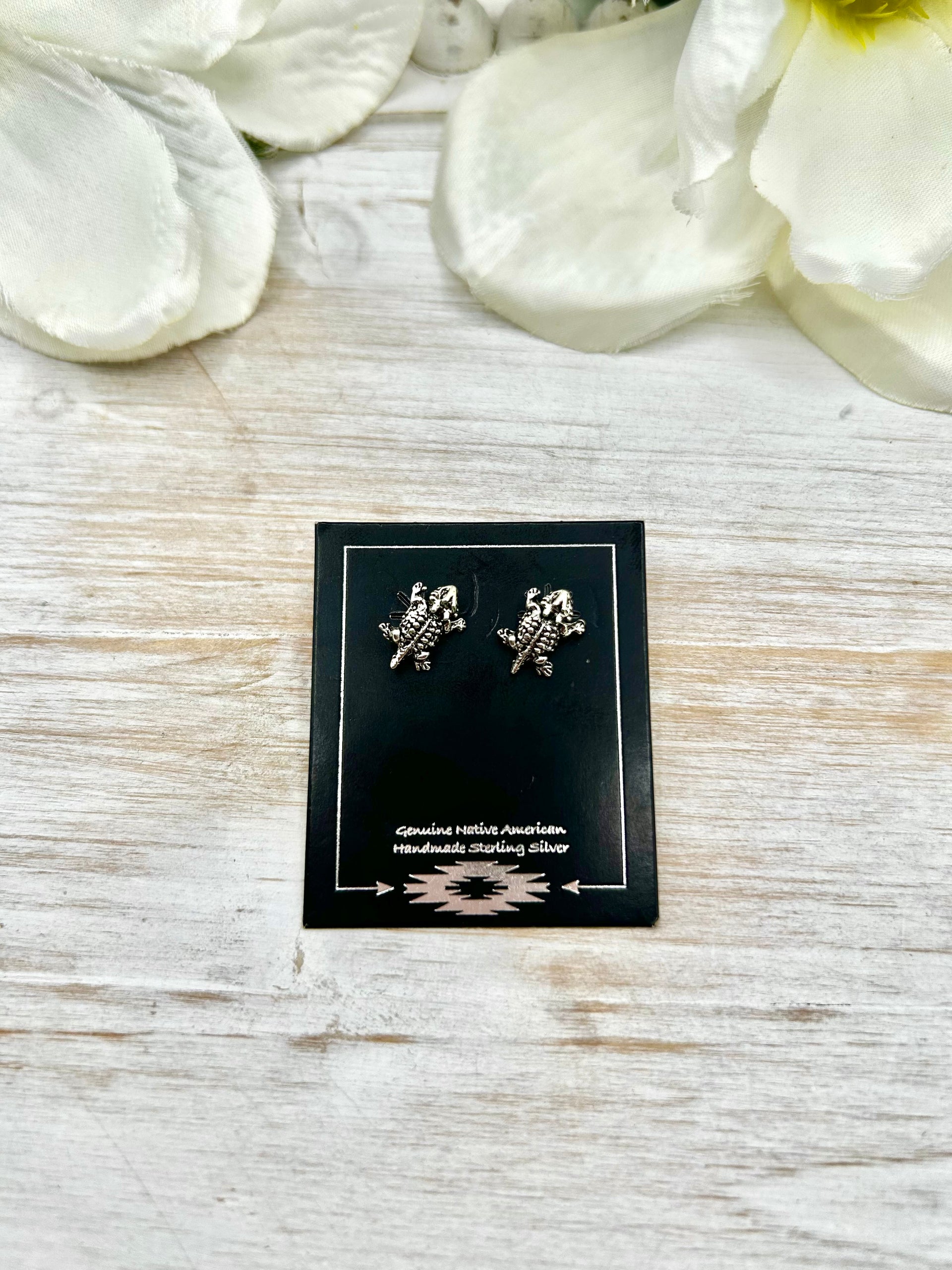 Navajo Made Sterling Silver Post Earrings