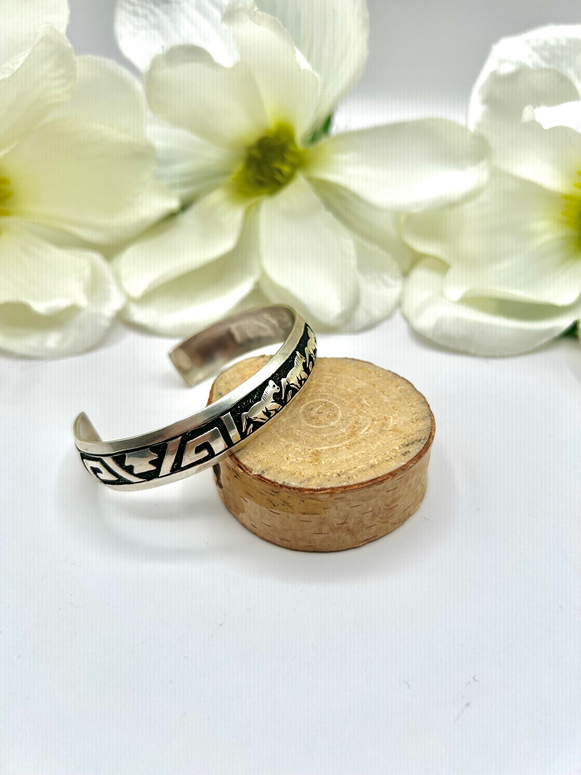 Navajo Made Sterling Silver Cuff Bracelet