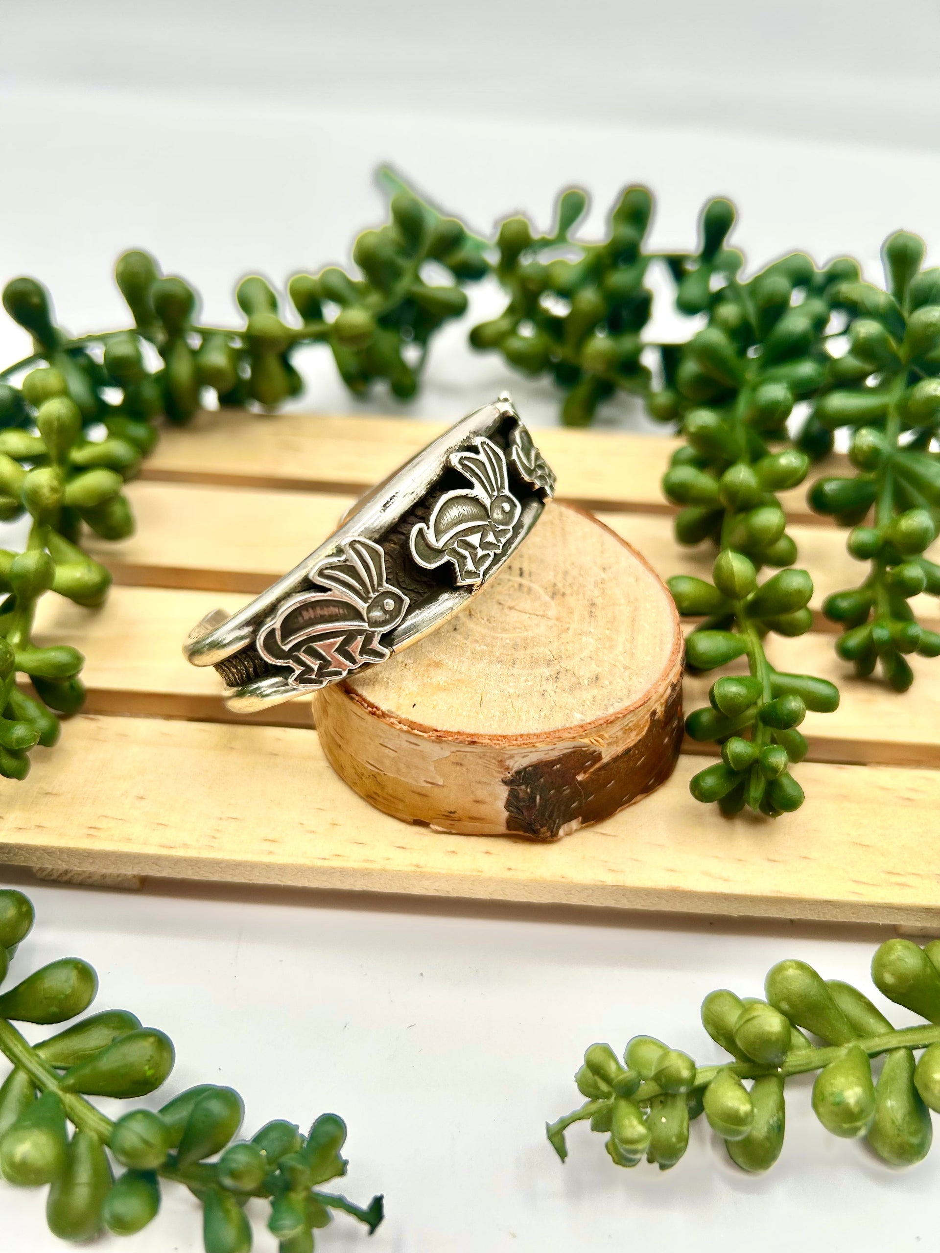 Old Pawn Alvin Yellowhorse Sterling Silver Cuff Bracelet