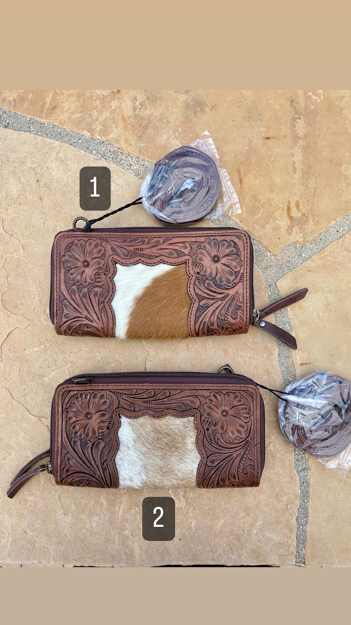 Genuine Tooled Leather Wallet/Purse