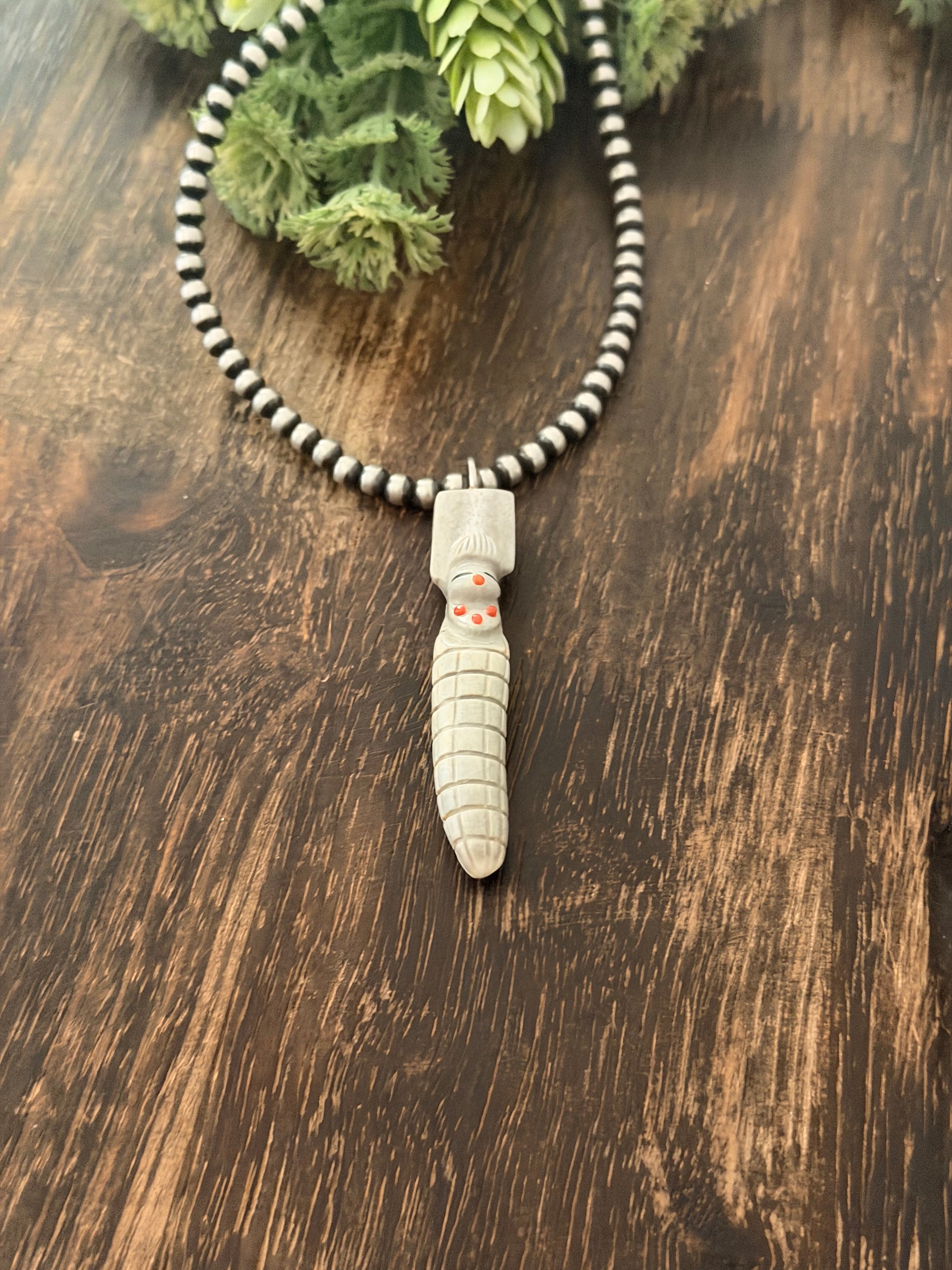 Zuni Made Fetish & Sterling Silver Pendant