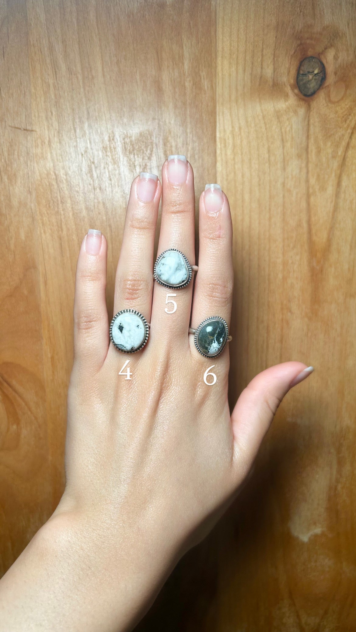 Navajo Made White Buffalo & Sterling Silver Ring