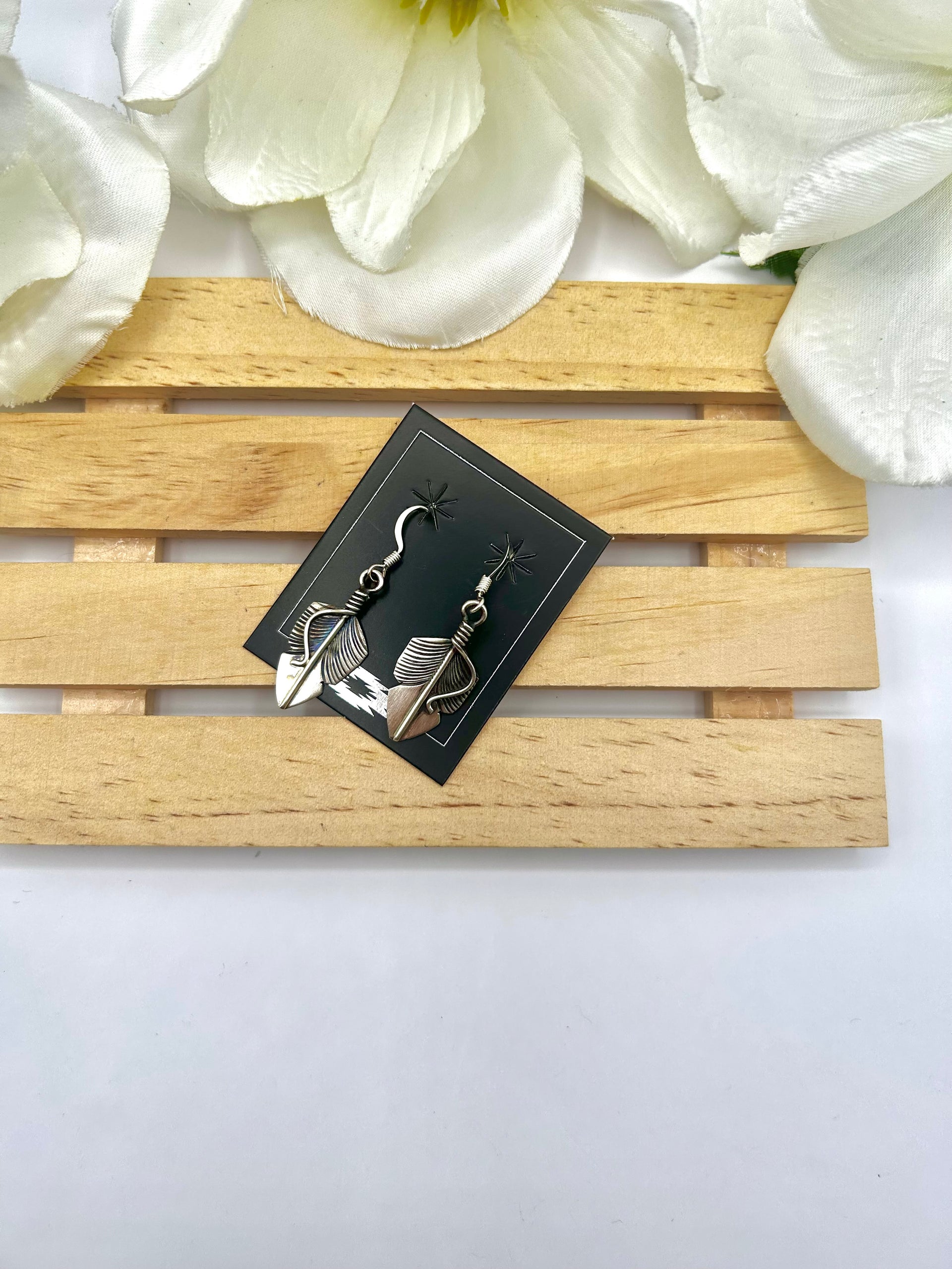Chris Charley Sterling Silver Hook Earrings