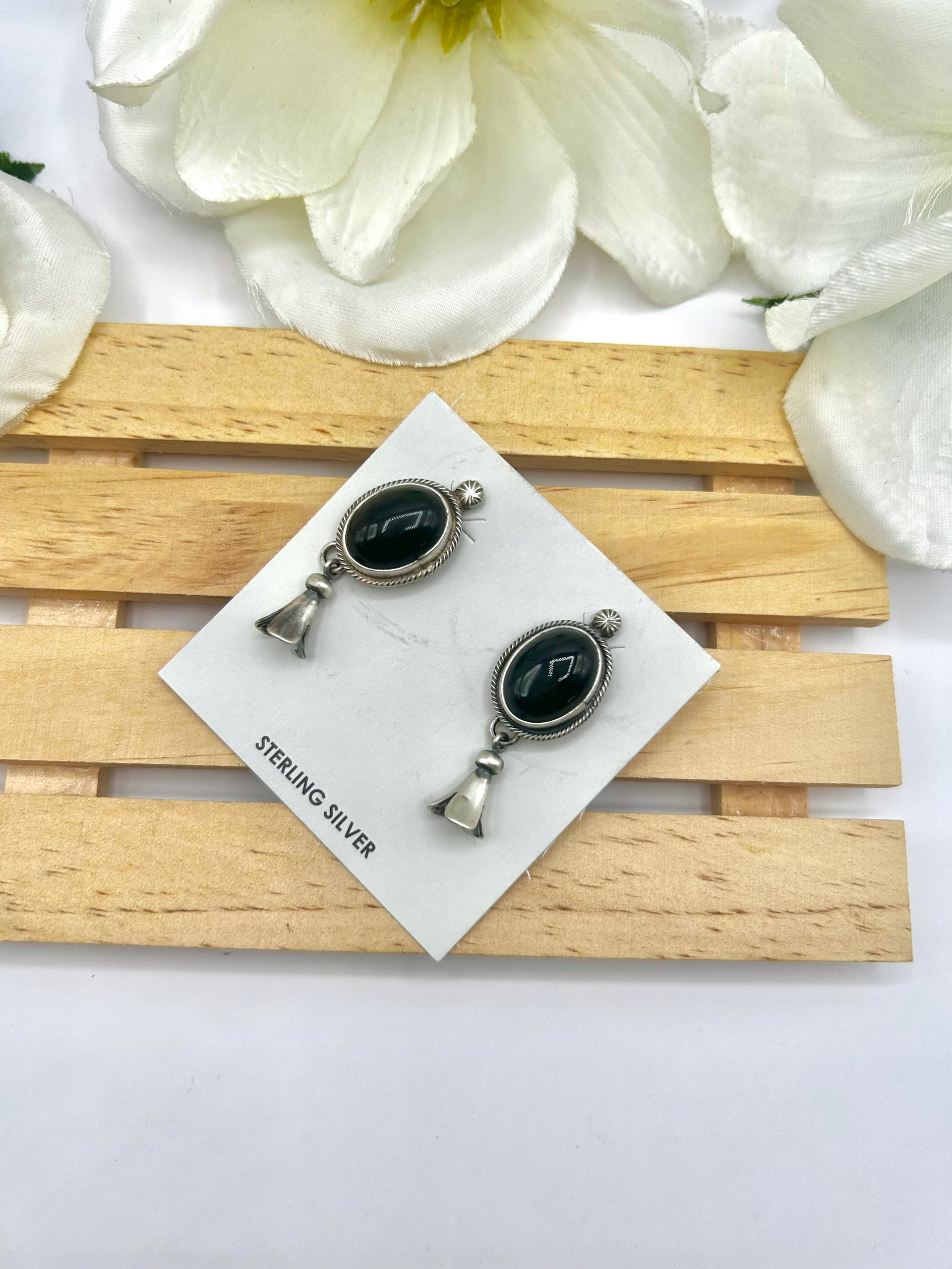 Jameson Garcia Onyx & Sterling Silver Post Earrings