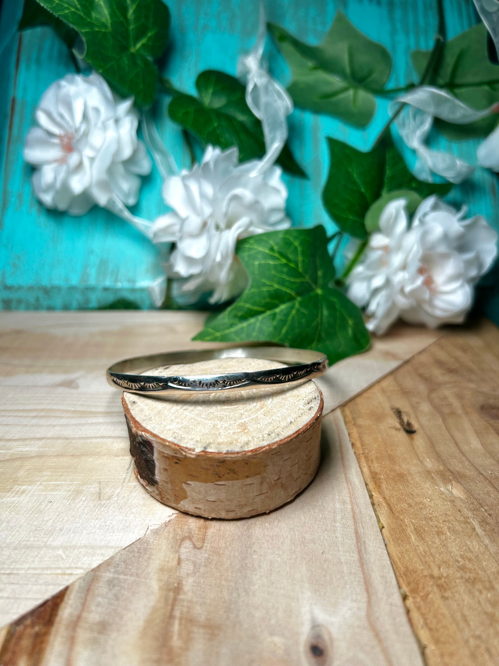 Navajo Made Sterling Silver Bangle Bracelet