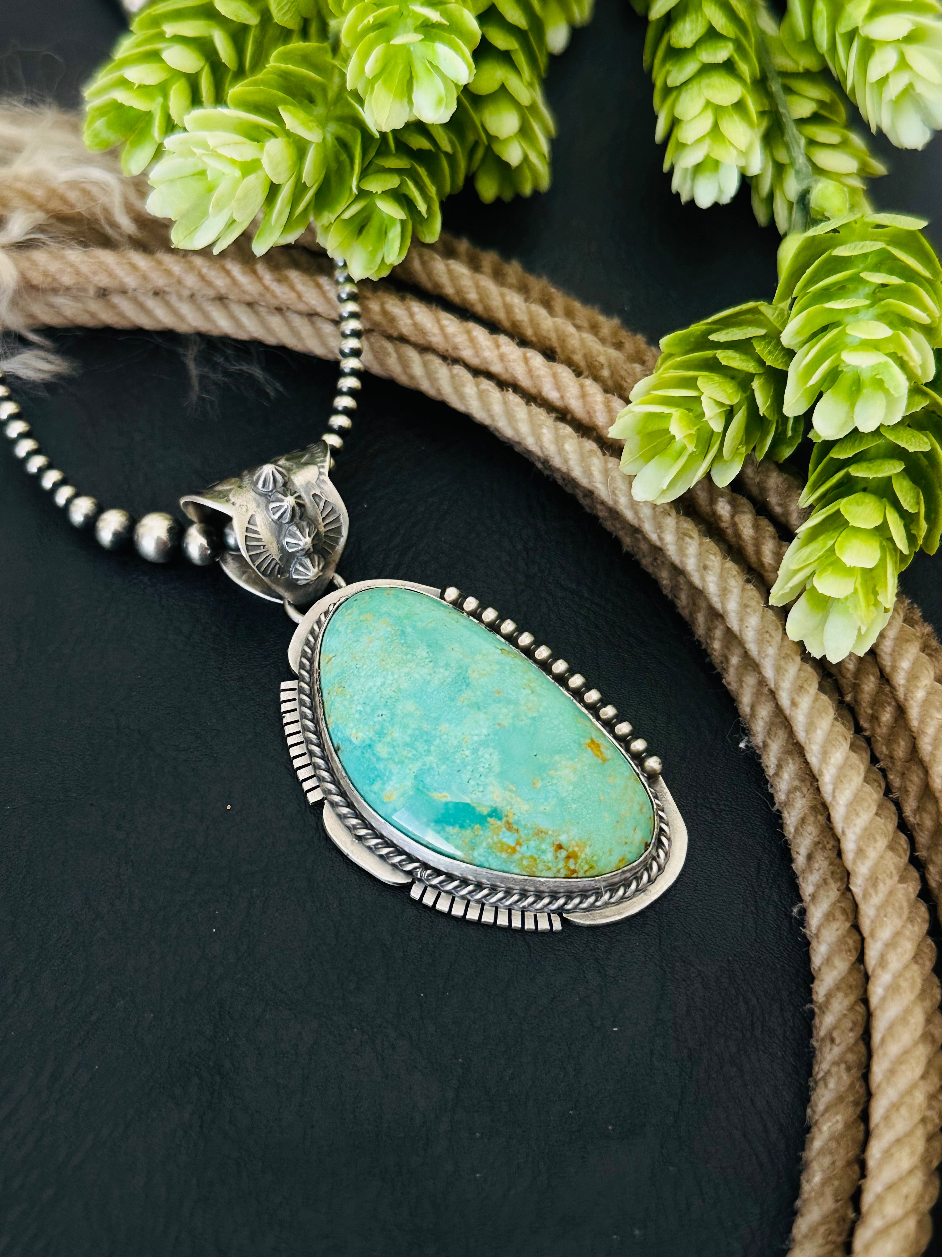 Jimmy Nelson Royston Turquoise & Sterling Silver Pendant