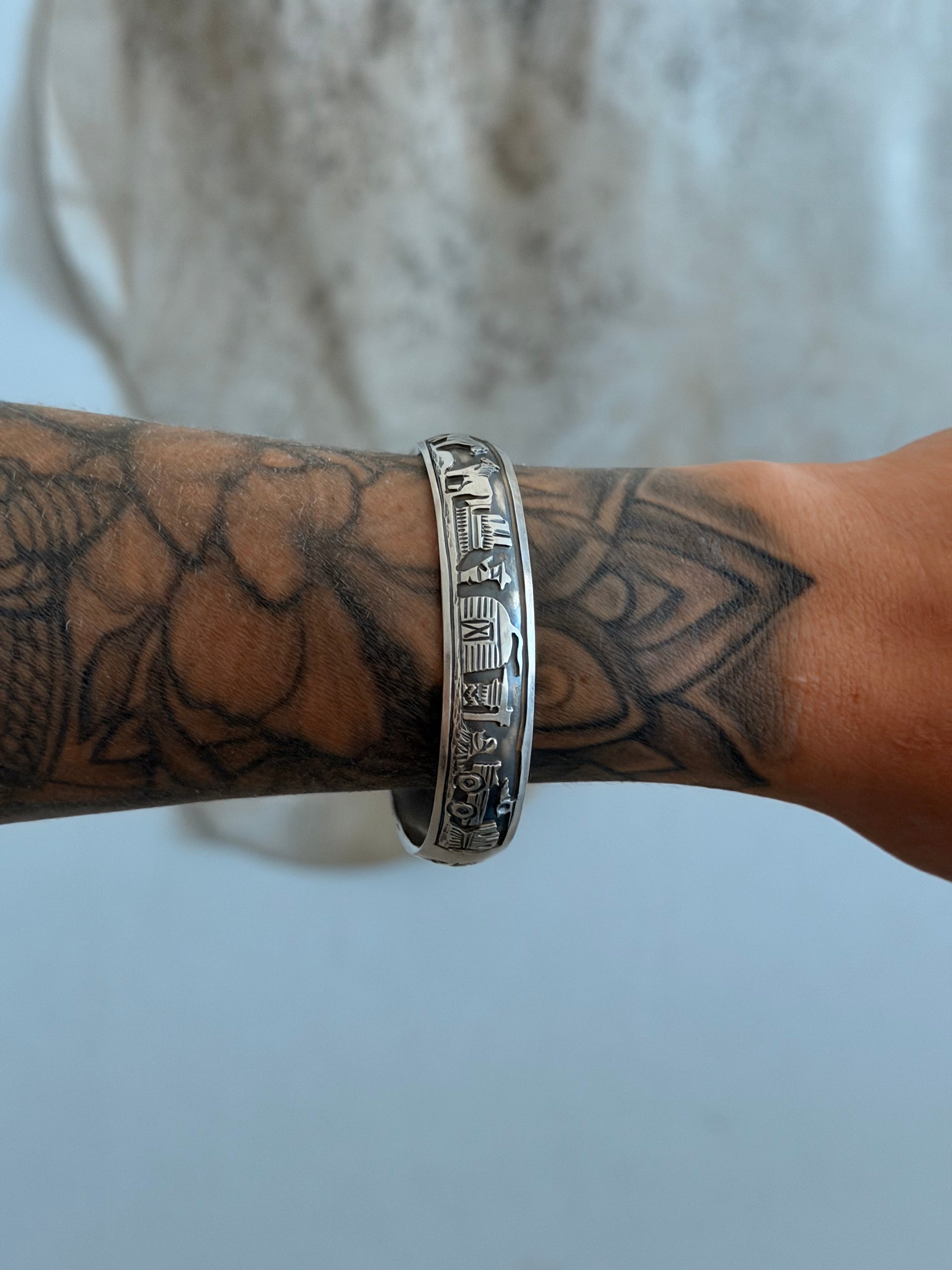 Navajo Made Sterling Silver Cuff Bracelet