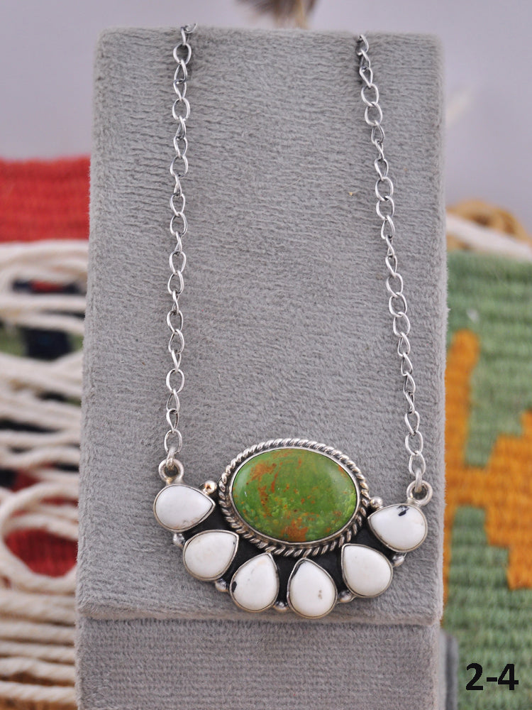 Southwest Made Multi Stone & Sterling Silver Necklace
