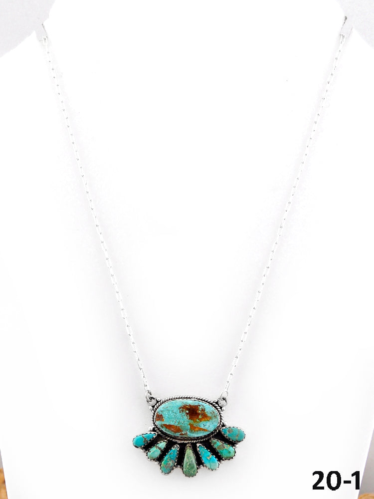 Southwest Handmade Royston Turquoise & Sterling Silver Necklace