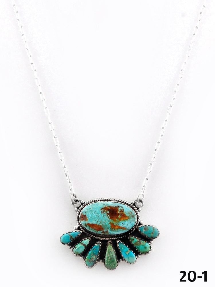 Southwest Handmade Royston Turquoise & Sterling Silver Necklace