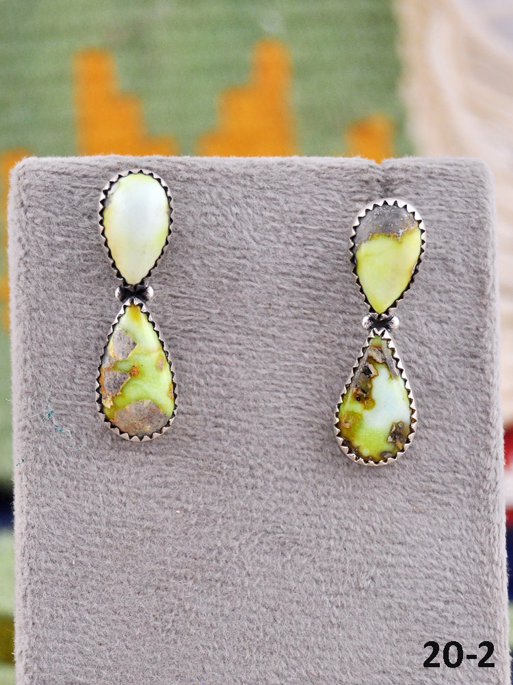 Southwest Made Palomino & Sterling Silver Post Earrings