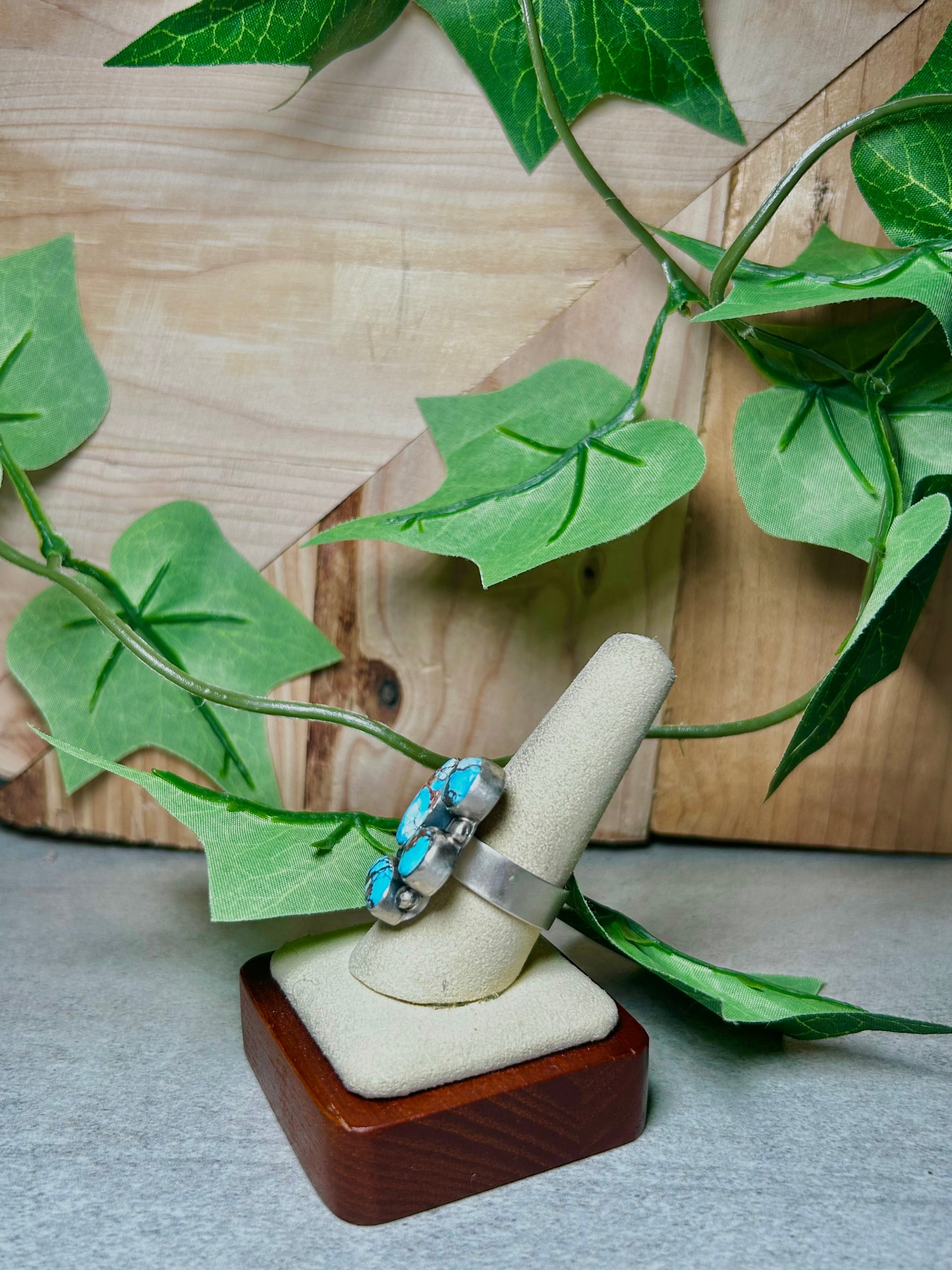 Jameson Garcia Golden Hill’s Turquoise & Sterling Silver Adjustable Ring