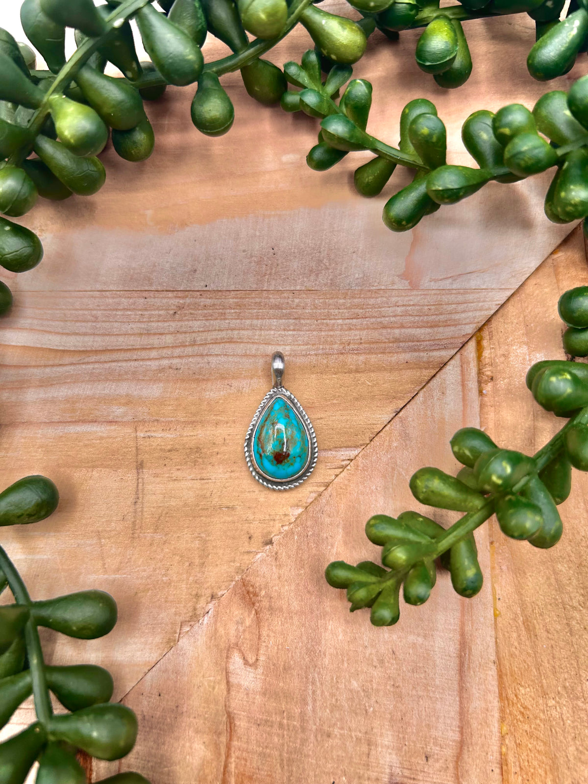 Suzi James Kingman Turquoise & Sterling Silver Pendant