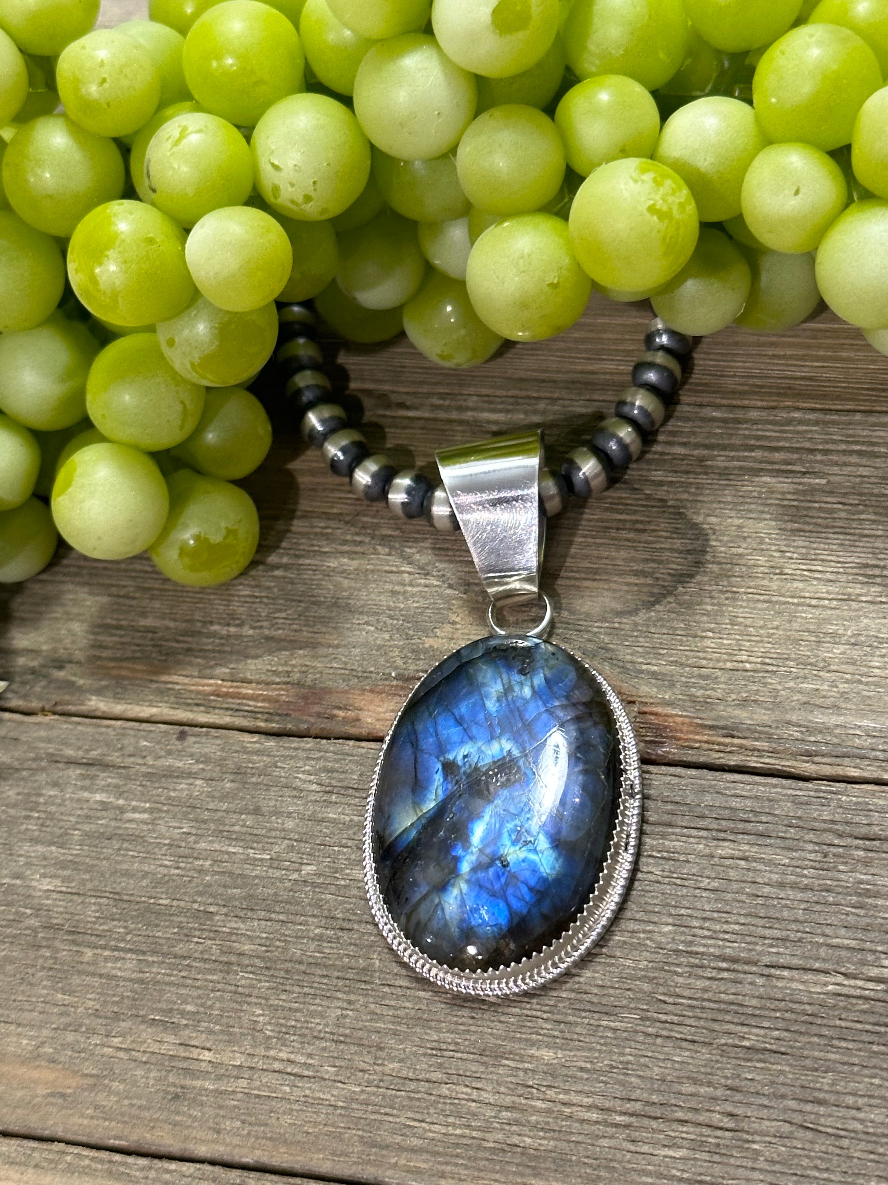 Reda Galvan Labradorite & Sterling Silver Pendant