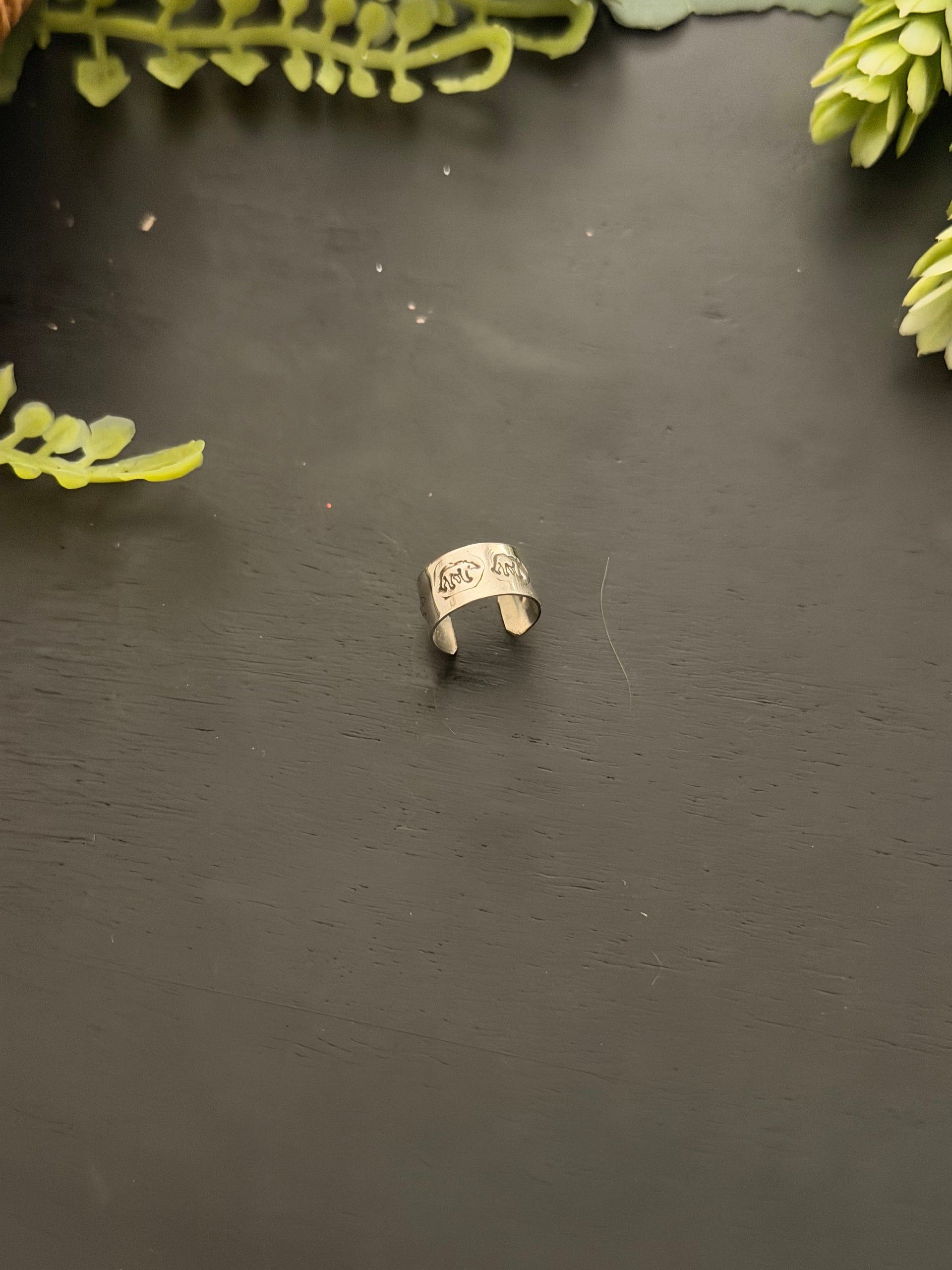 Navajo Made Sterling Silver Ear Cuff