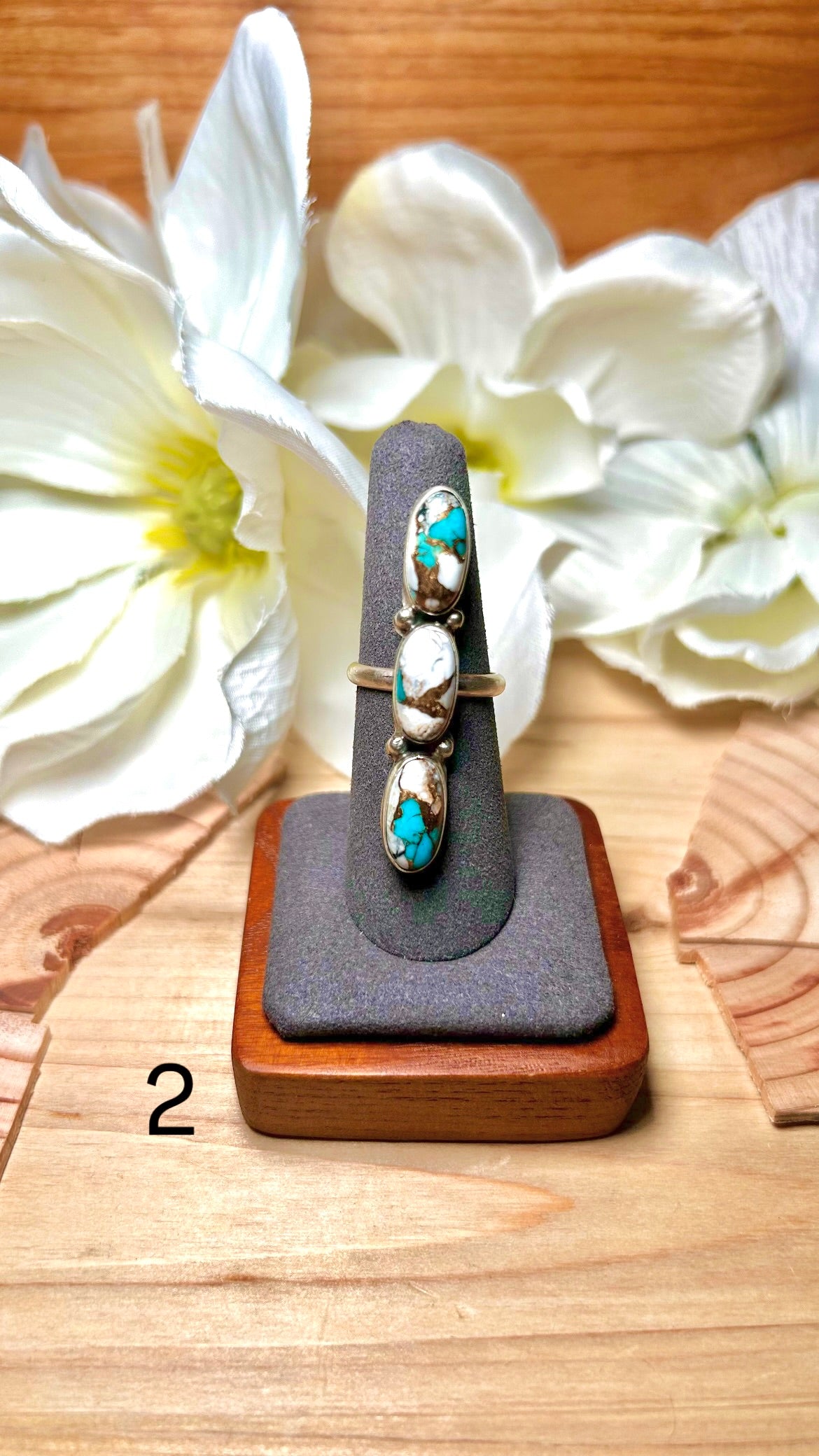 Pearline Spencer Mohave Turquoise & Sterling Silver Ring