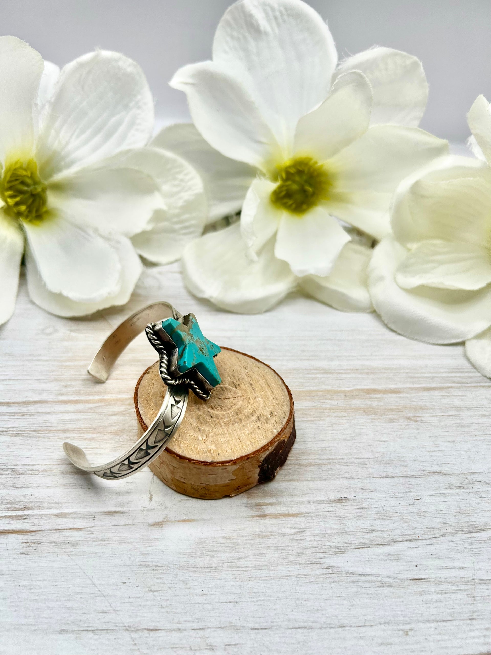 Rick Enriquez Kingman Turquoise & Sterling Silver Cuff Bracelet