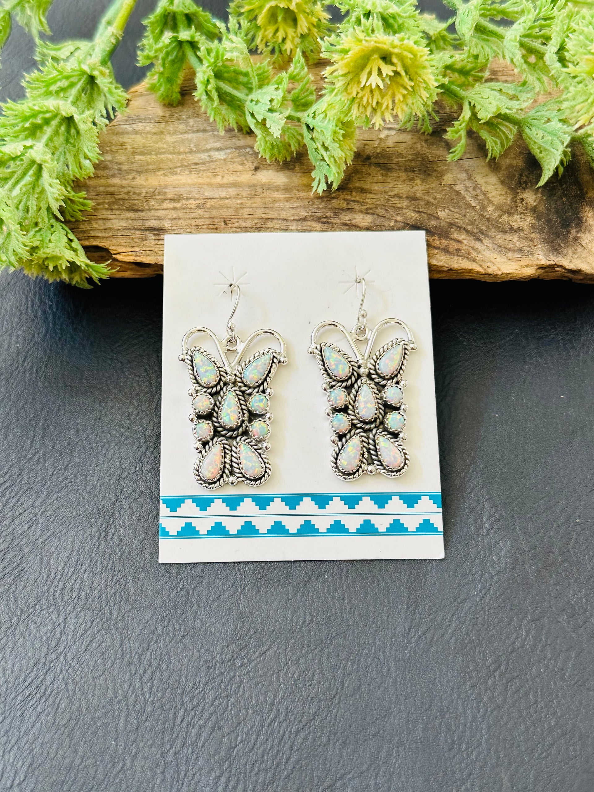 TTD “K’aalógii” Opal & Sterling Silver Dangle Earrings