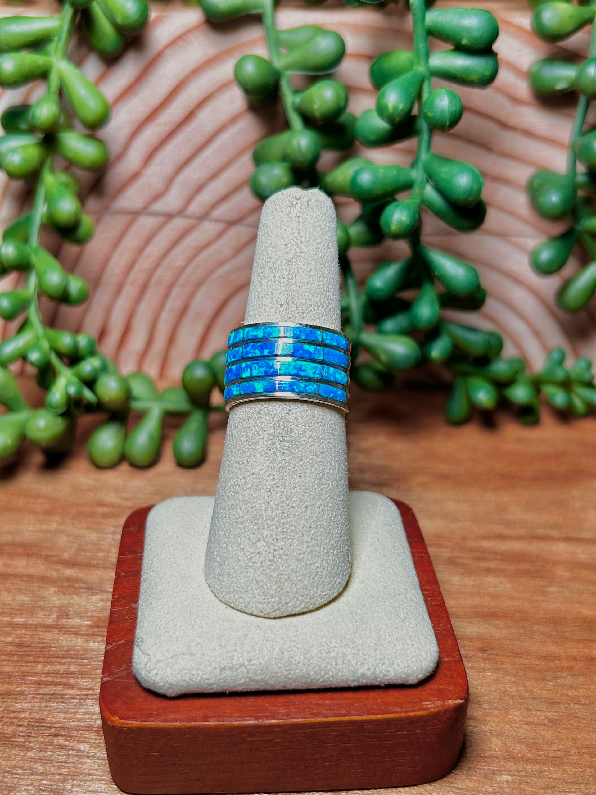 Kyle Made Opal & Sterling Silver Ring Size 7