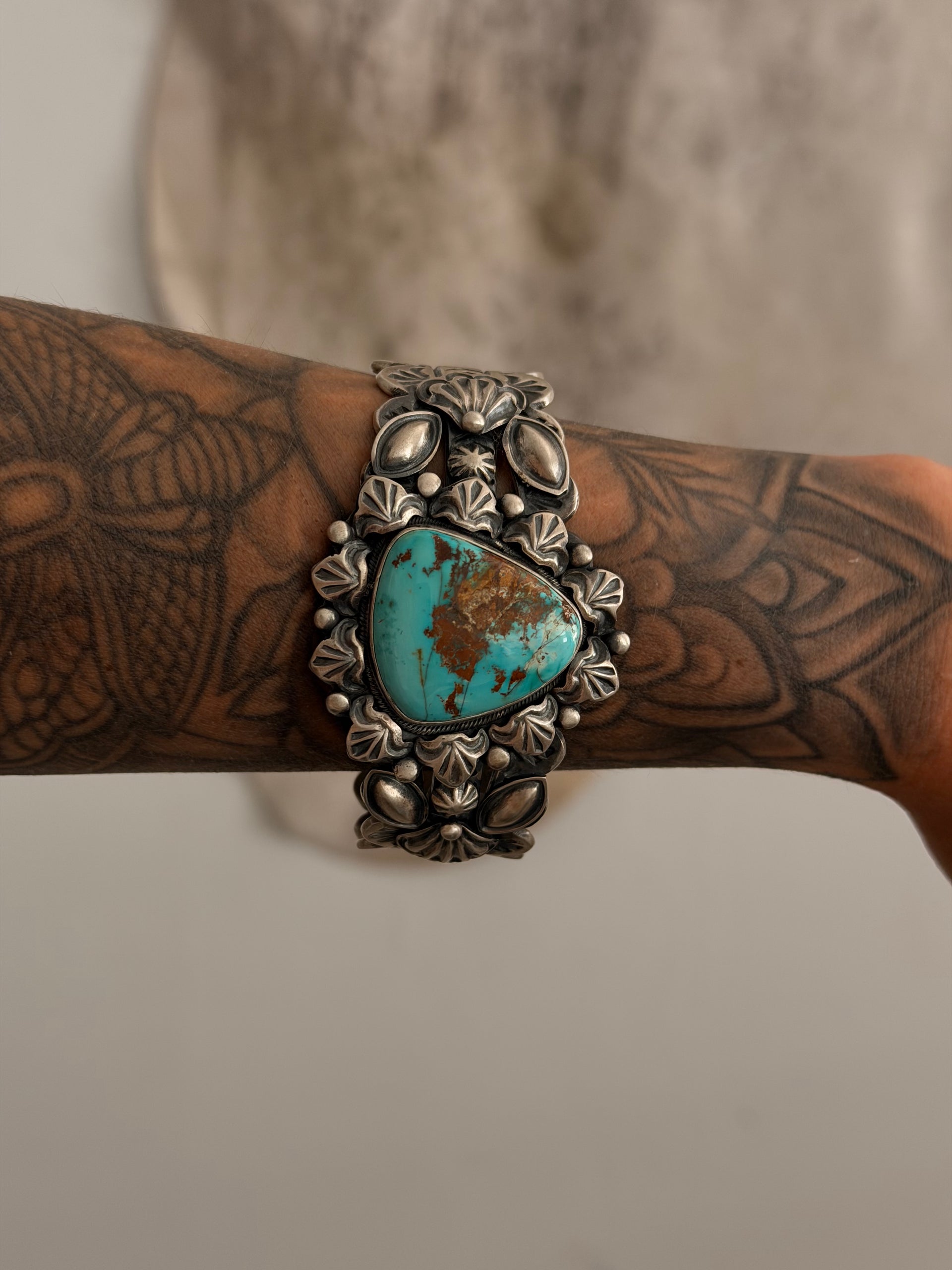Randy Boyd Royston Turquoise & Sterling Silver Cuff Bracelet