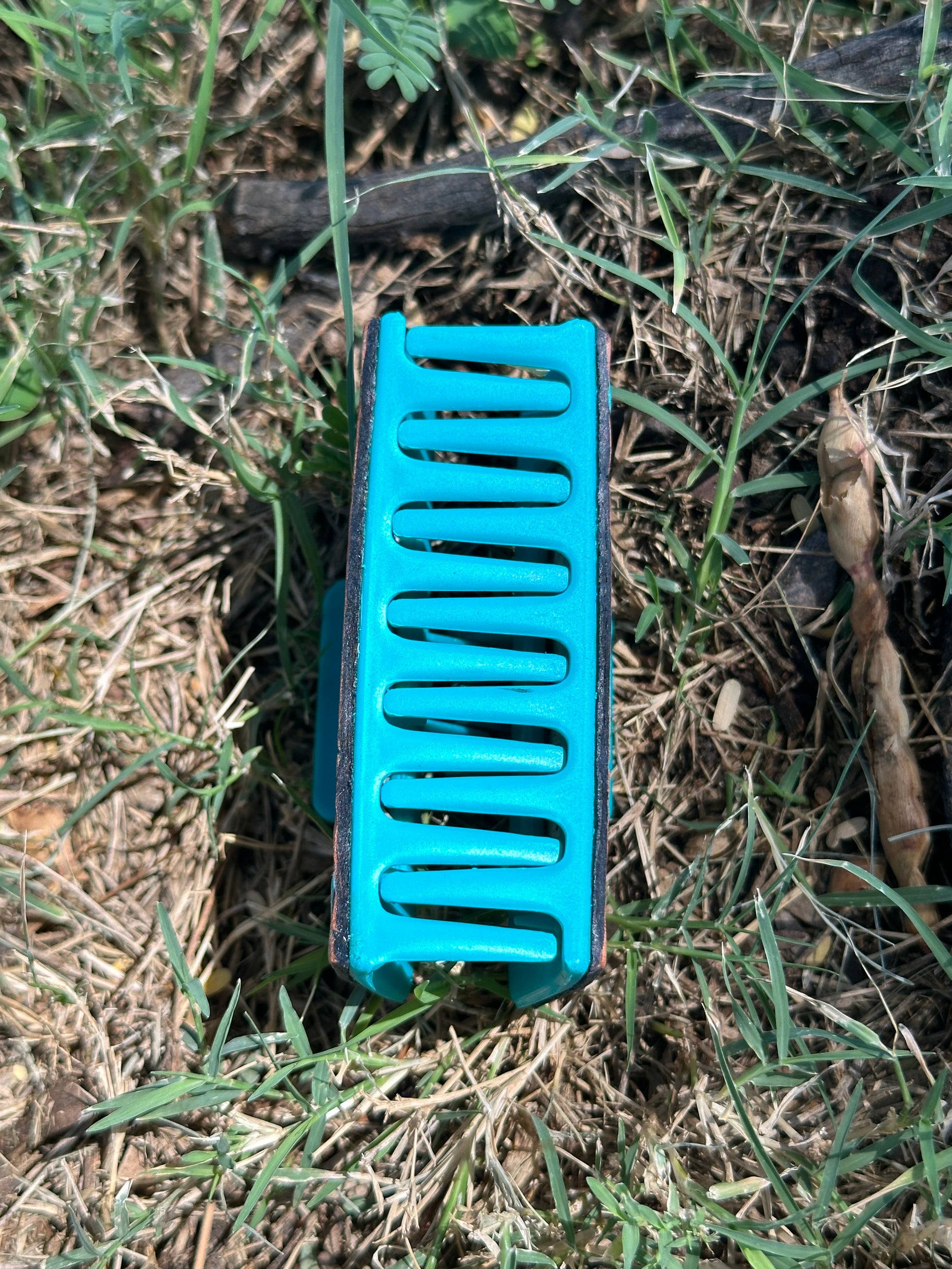 Genuine Tooled Leather Hair Clip