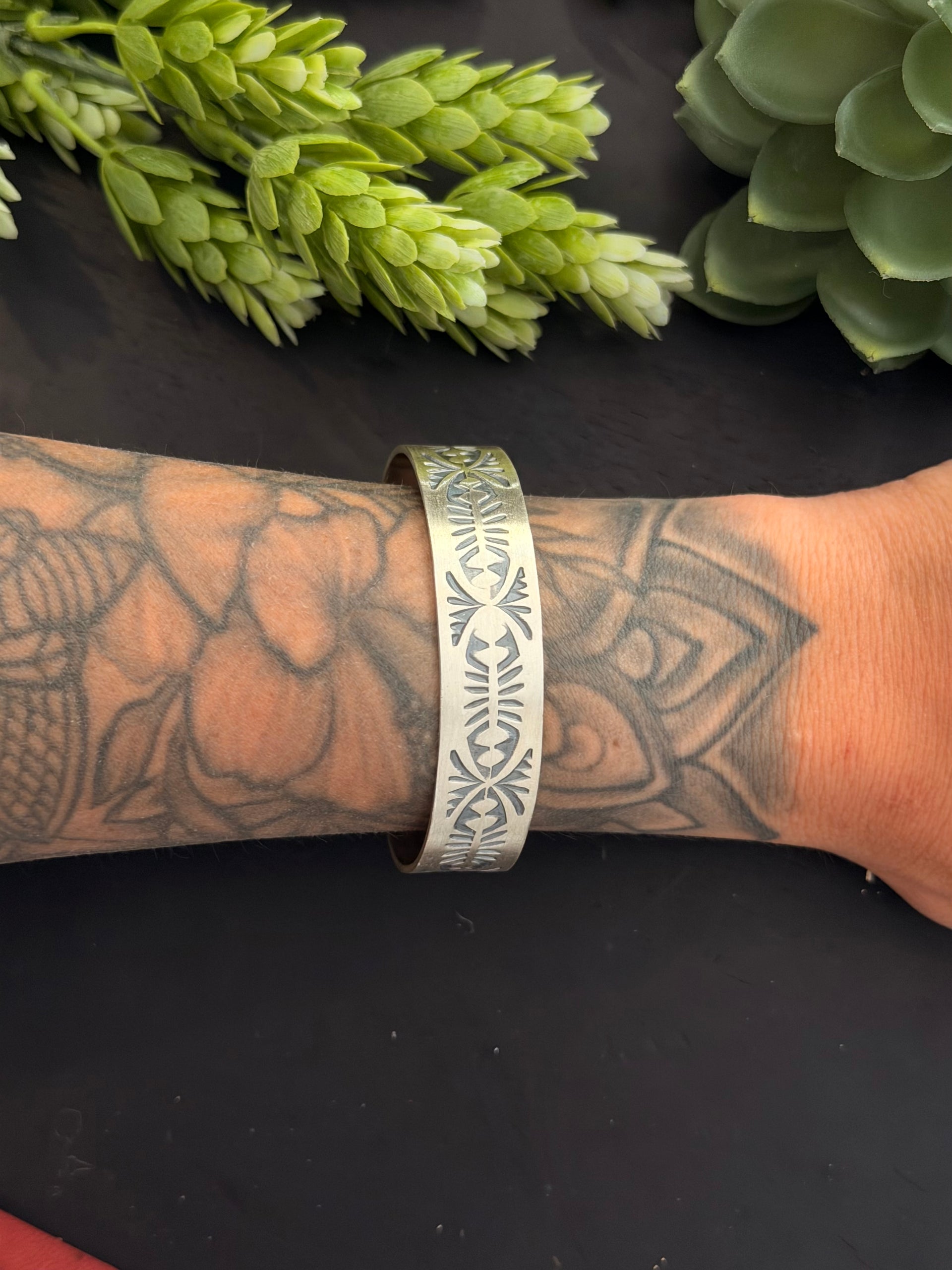 Navajo Made Sterling Silver Cuff Bracelet