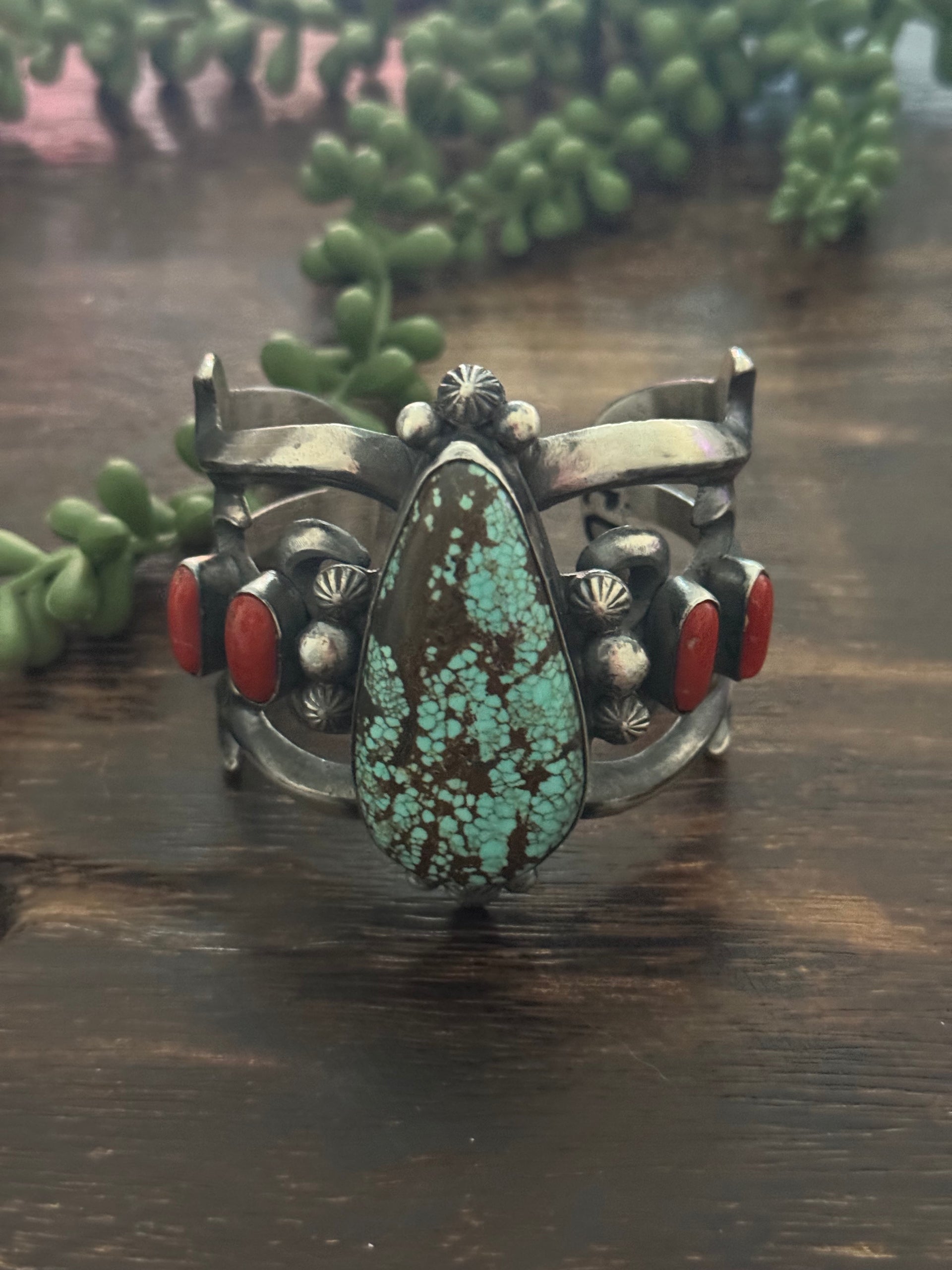 Chimney Butte Multi Stone & Sterling Silver Cuff Bracelet