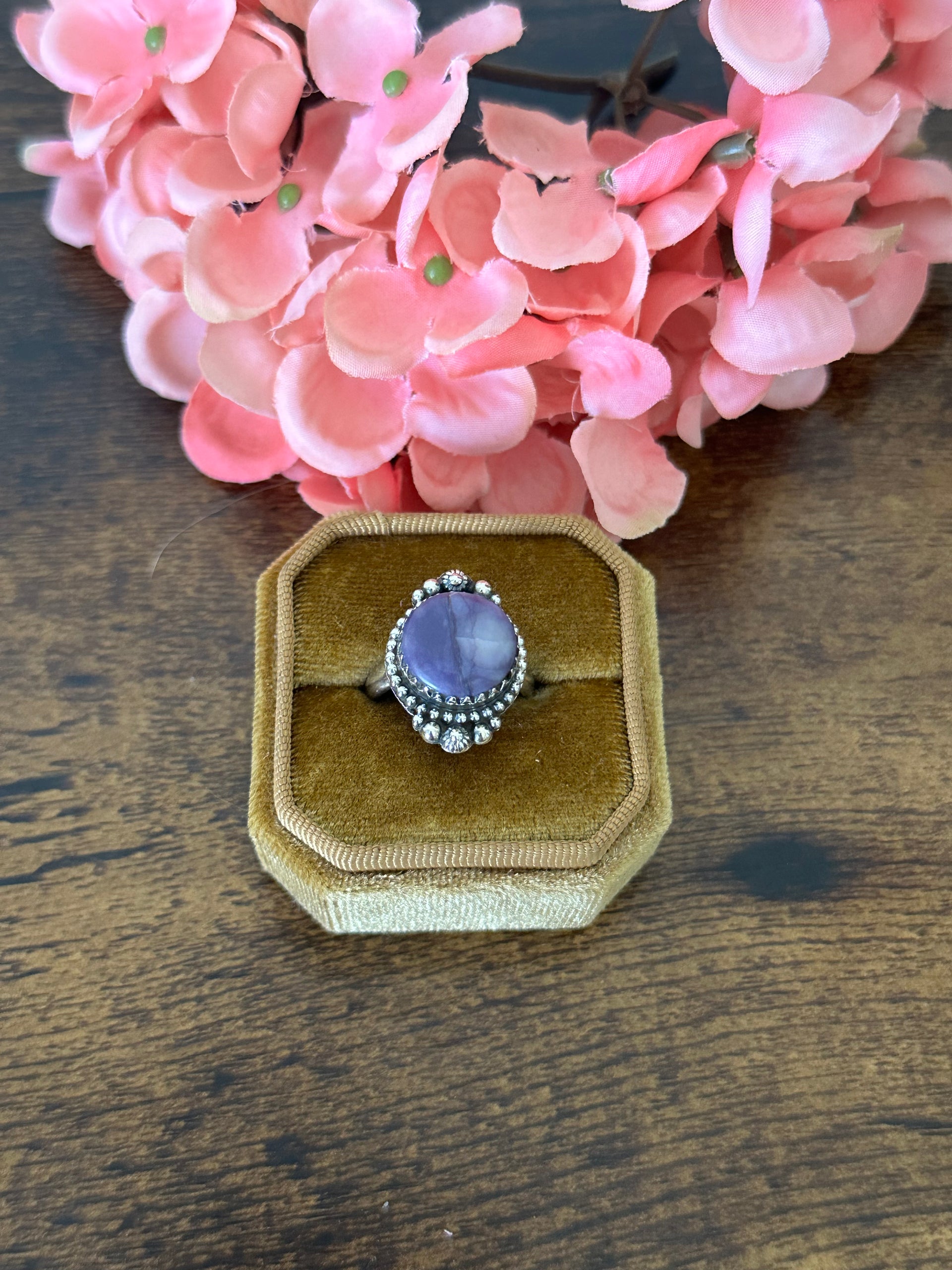 Southwest Handmade Sterling Silver Ring Size 7.25