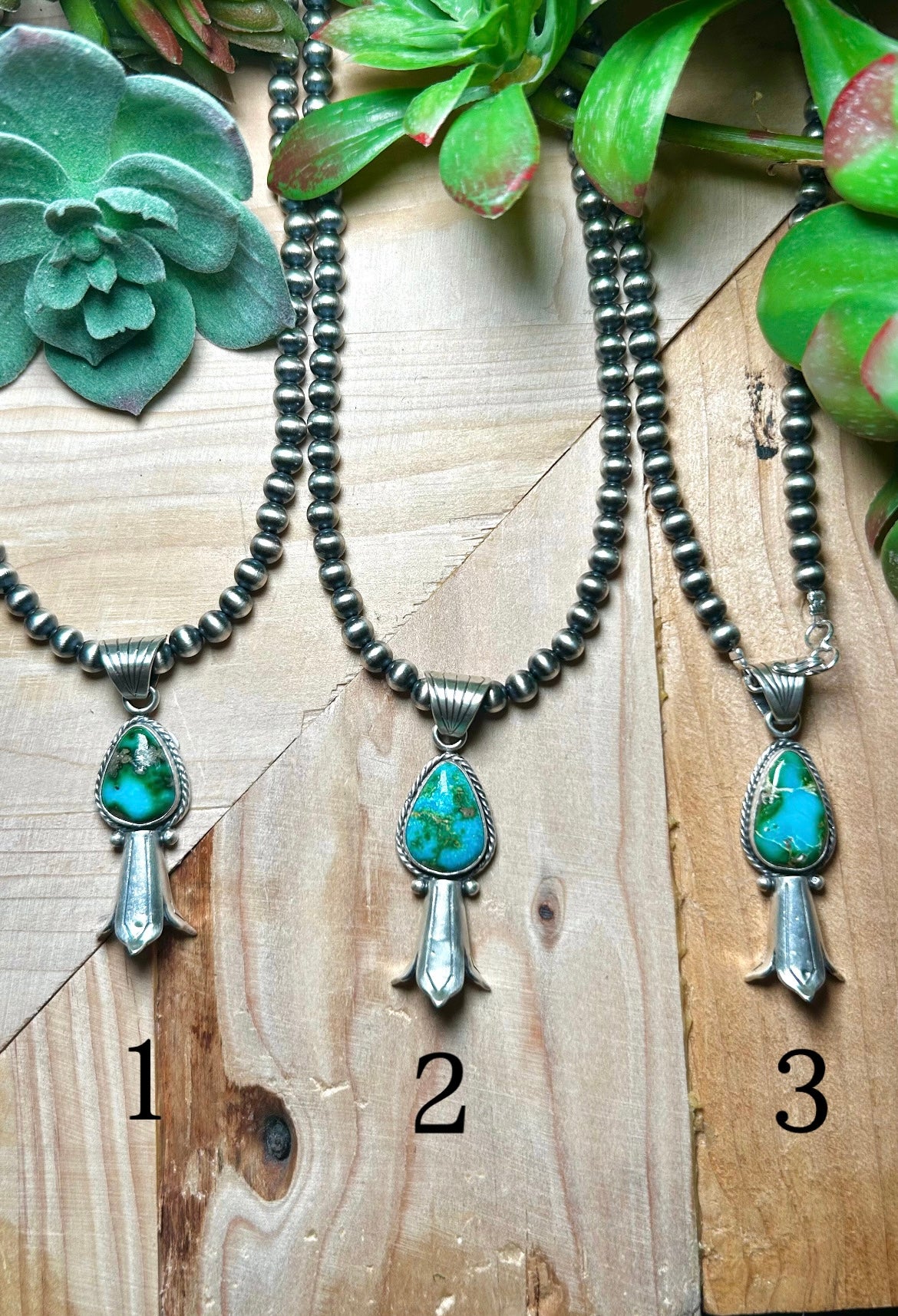 Adrienne Gordon Sonoran Mountain Turquoise & Sterling Silver Necklace