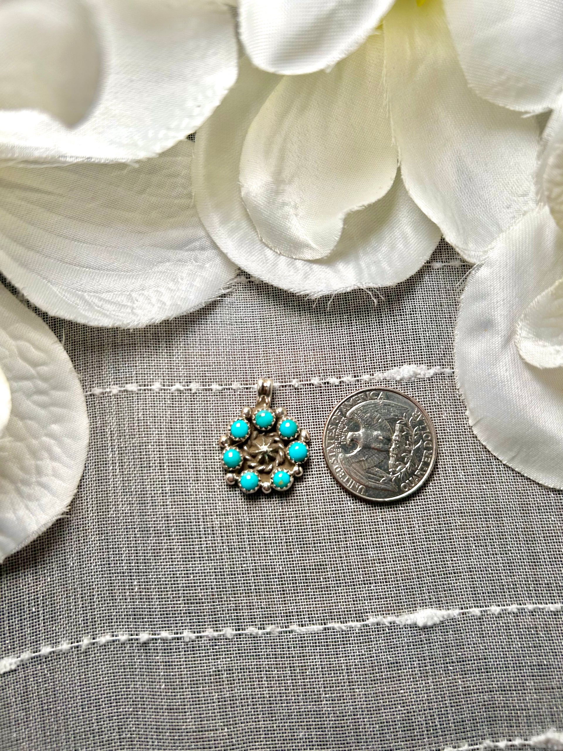 Fairren Beggy Kingman Turquoise & Sterling Silver Pendant