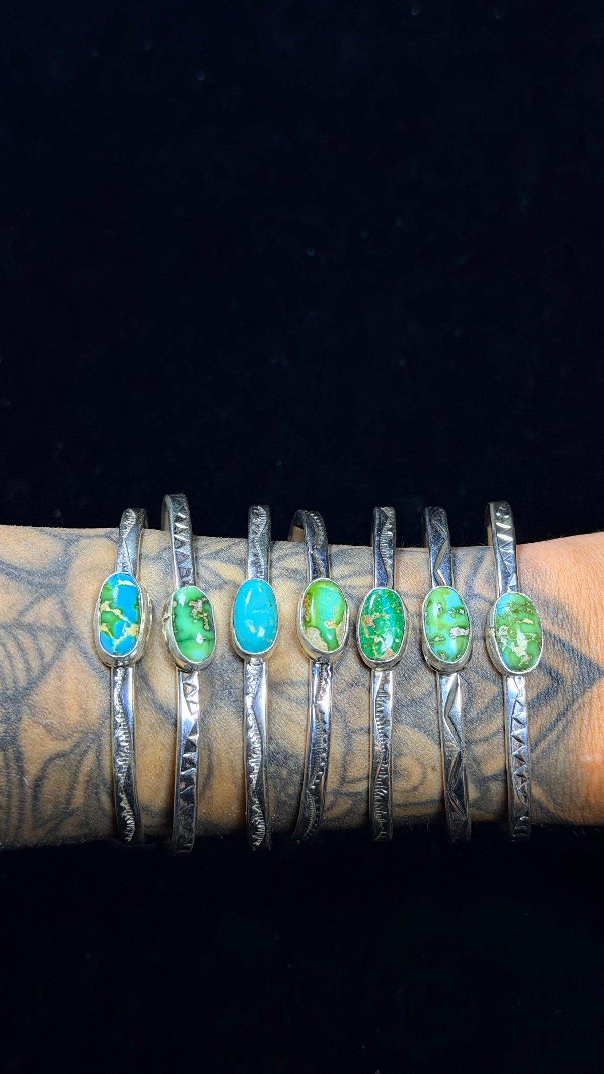 Louise Joe Sonoran Turquoise & Sterling Silver Cuff Bracelet