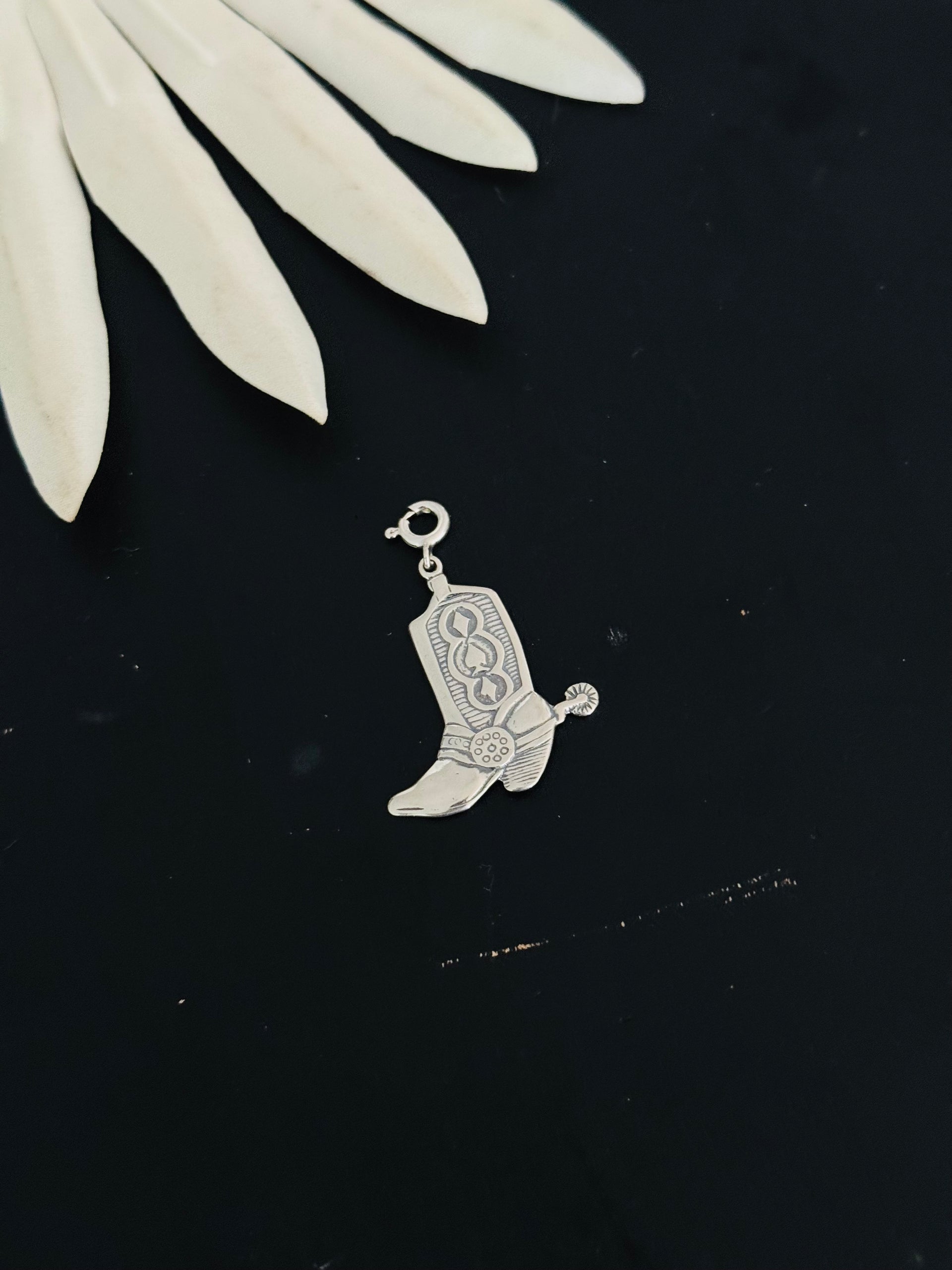 Navajo Made Sterling Silver Boot Cast Charms