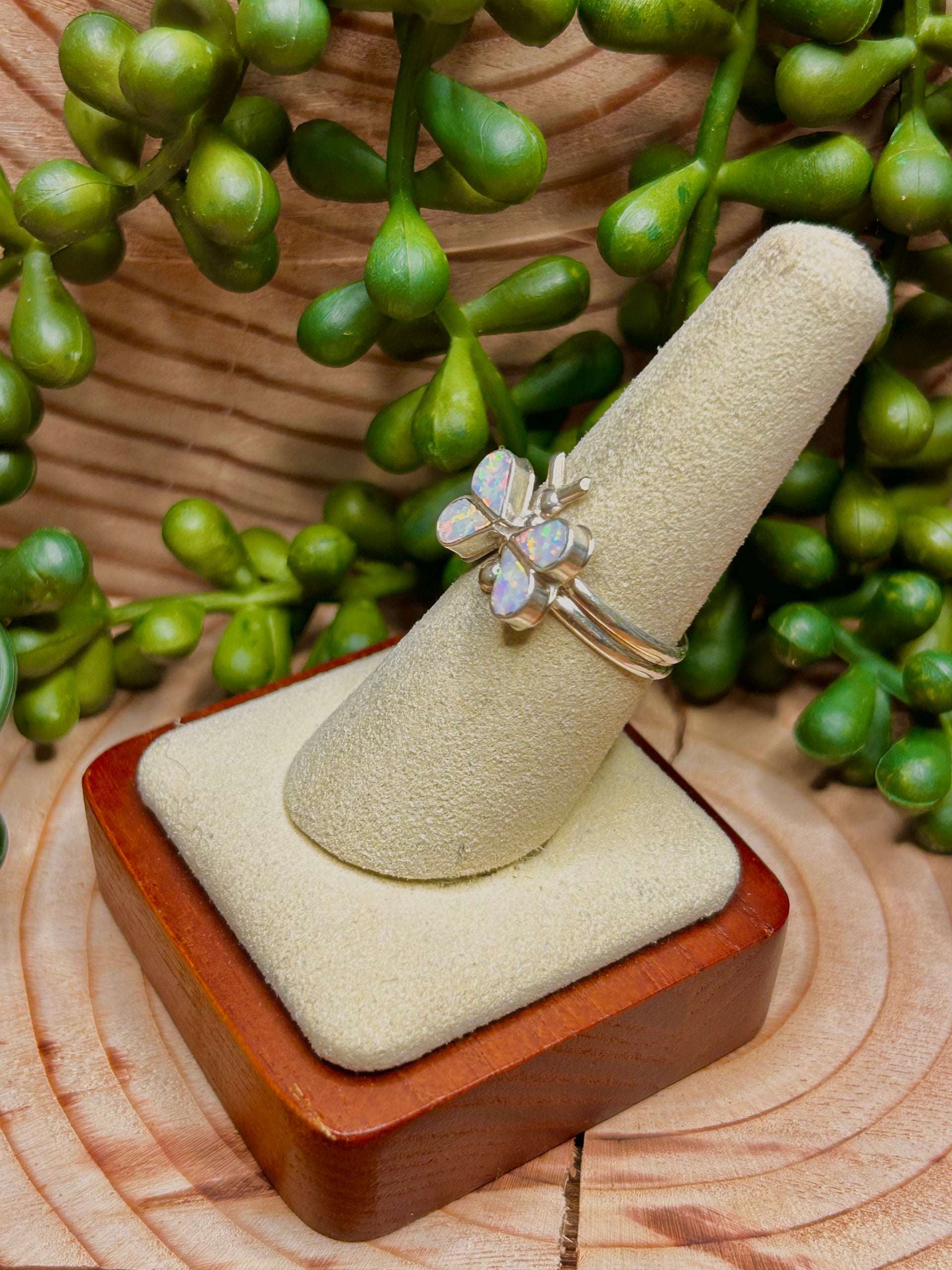 Navajo Made Opal & Sterling Silver Ring