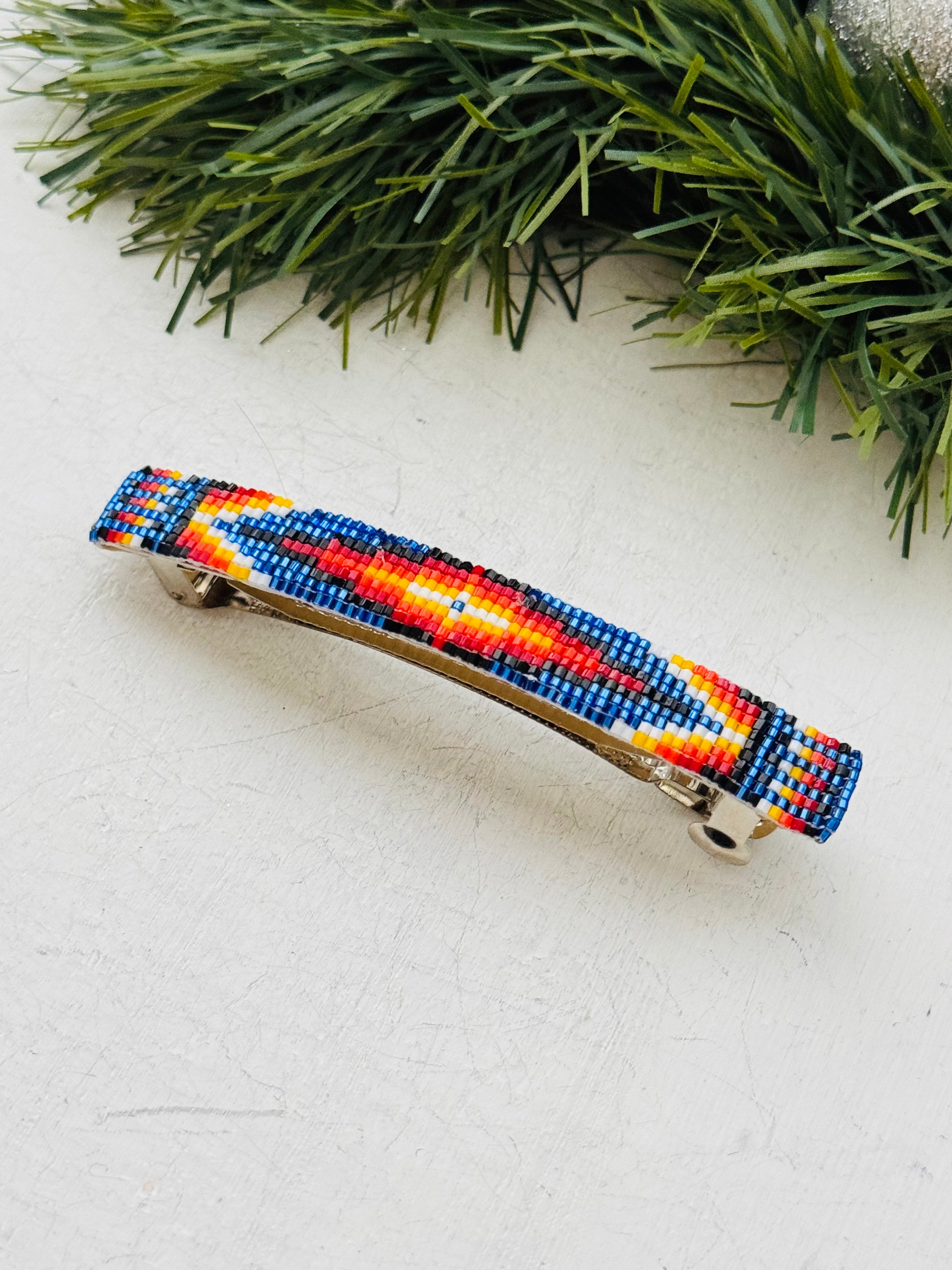 Navajo Made Bended Hair Barrette Pair