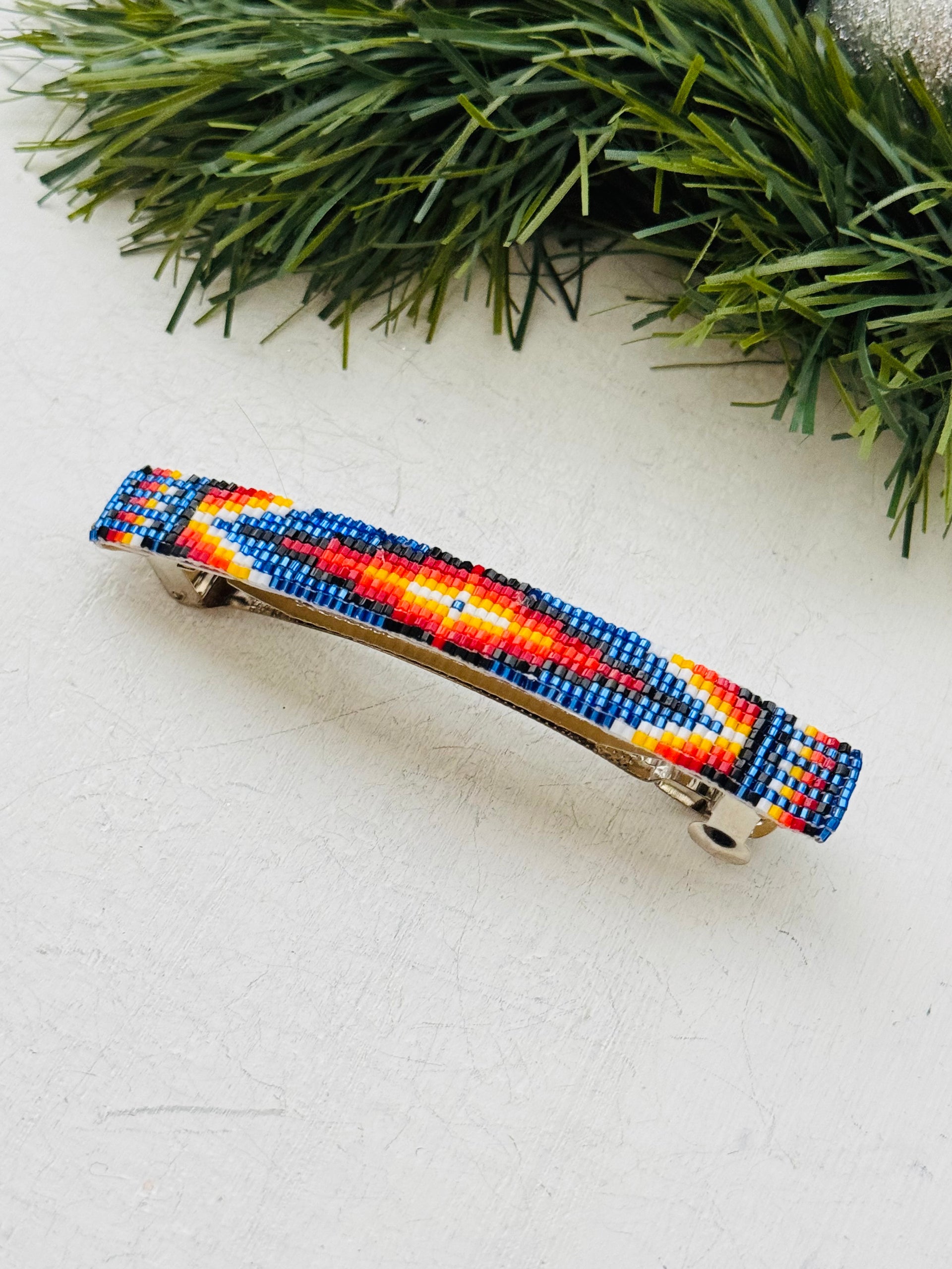 Navajo Made Bended Hair Barrette Pair