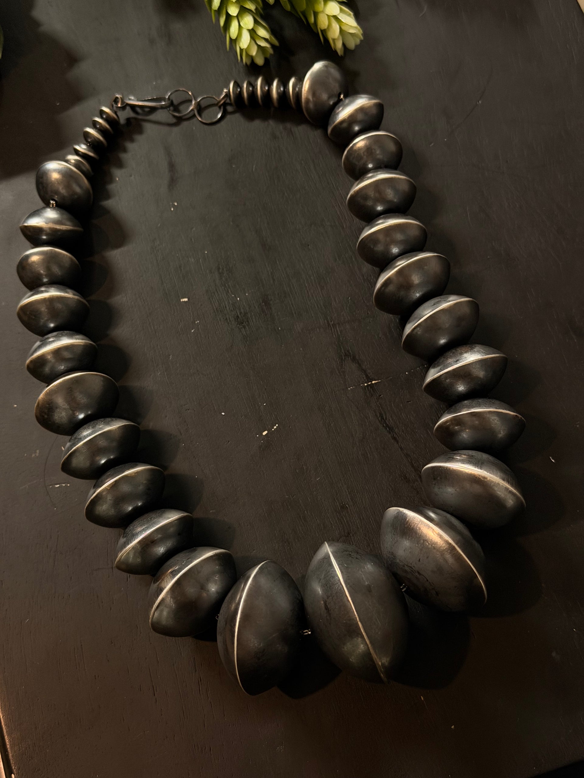 Michelle Jameson Handmade Graduated Sterling Silver Pearl Necklace