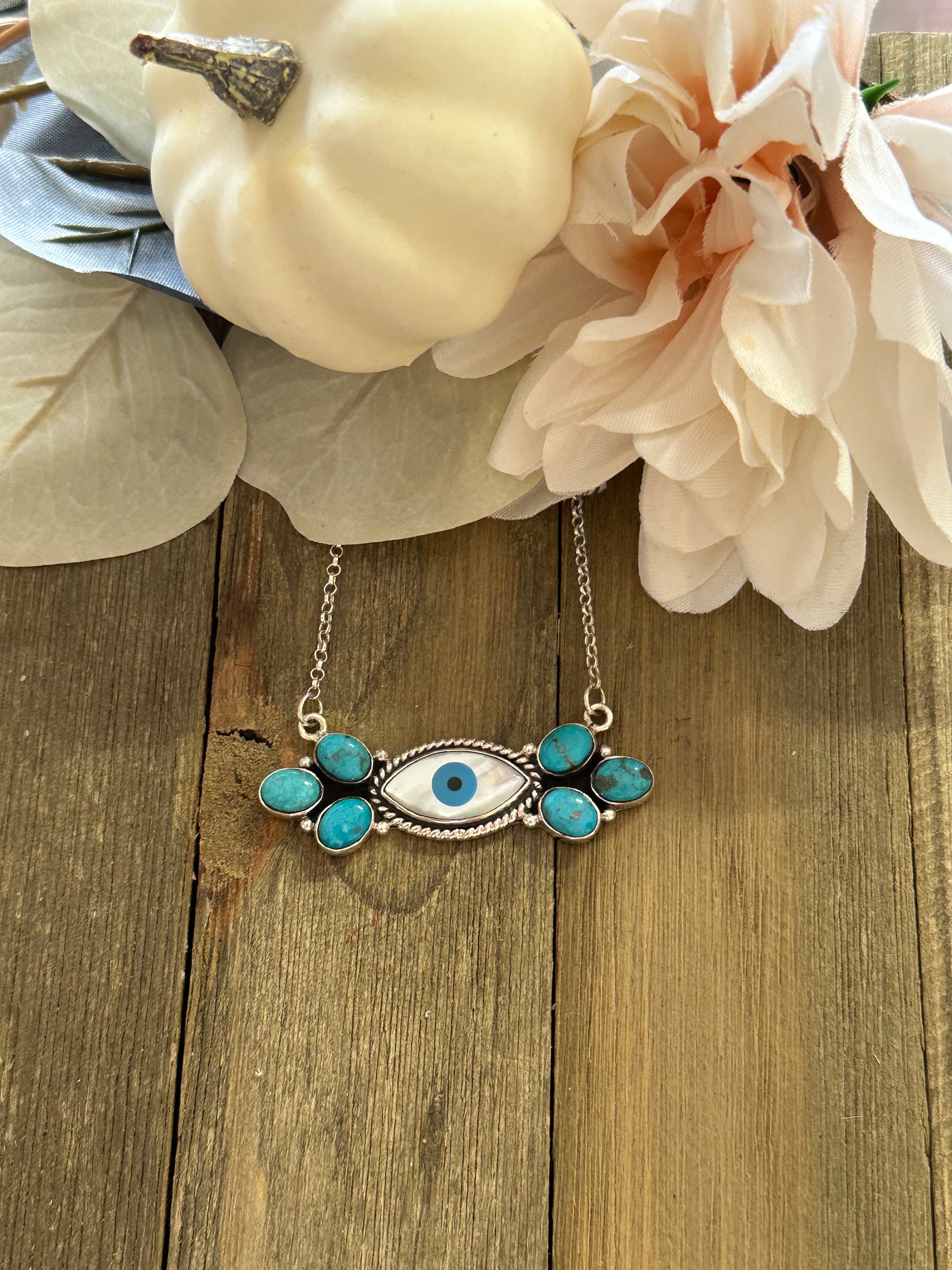 Southwest Made Multi Stone & Sterling Silver Necklace