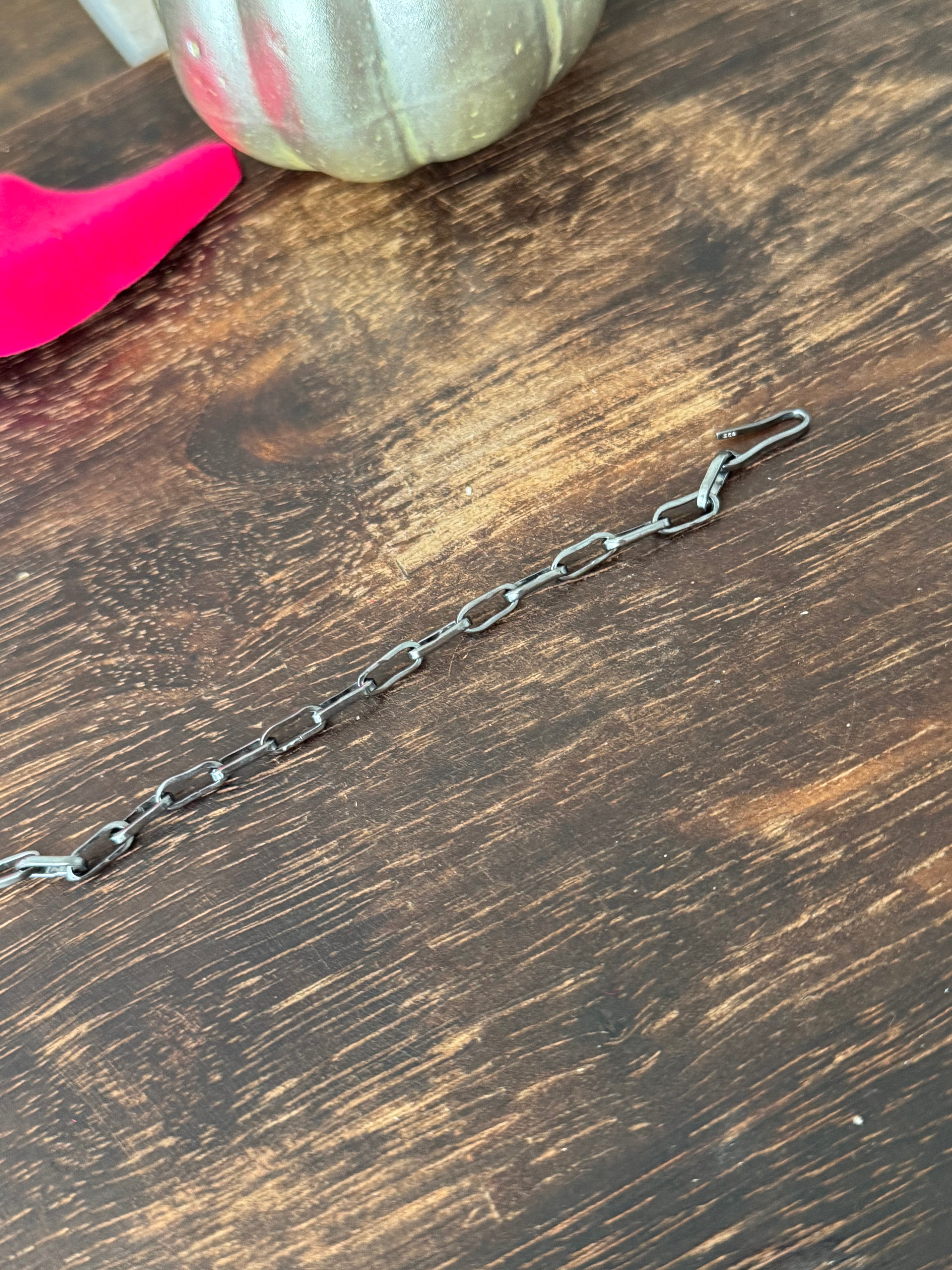 Southwest Made Sterling Silver Paper Clip Chain Extender