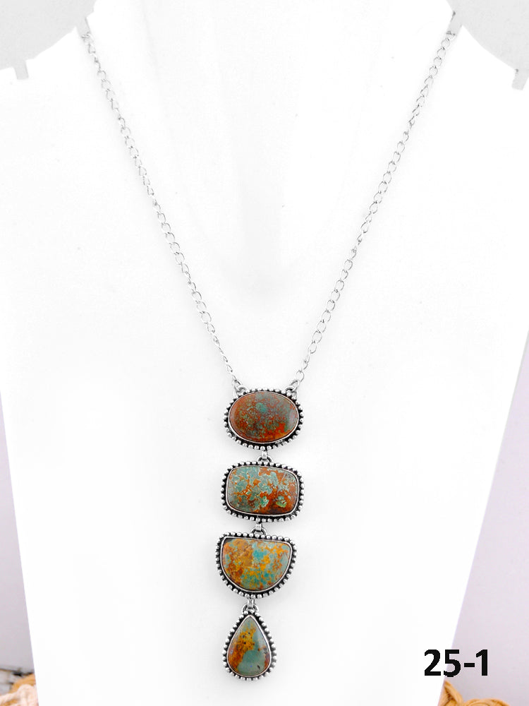 Southwest Made Royston Turquoise & Sterling Silver Necklace