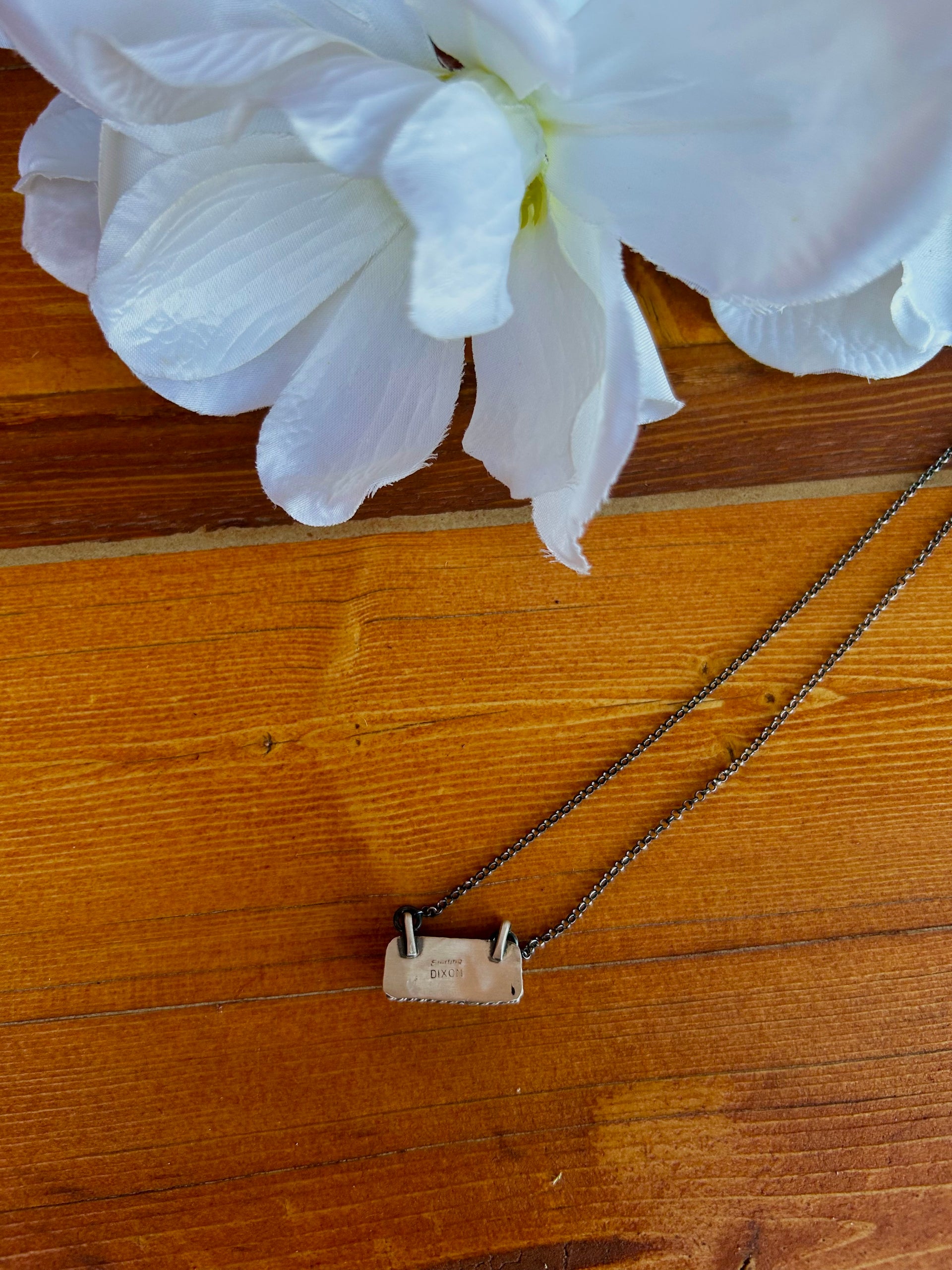 Johnny Dixon Kingman Turquoise & Sterling Silver Cluster Necklace